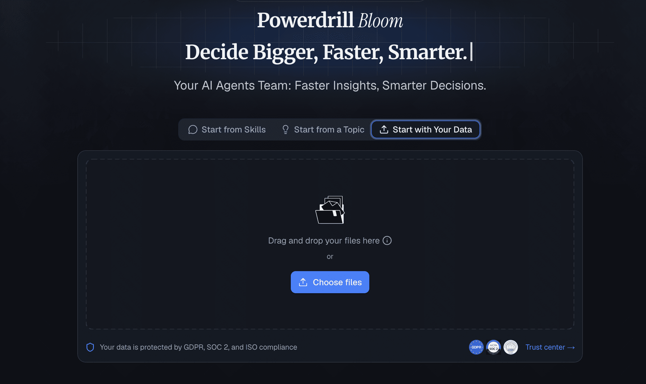 Powerdrill Bloom AI-native business intelligence platform for KPI tracking and reporting