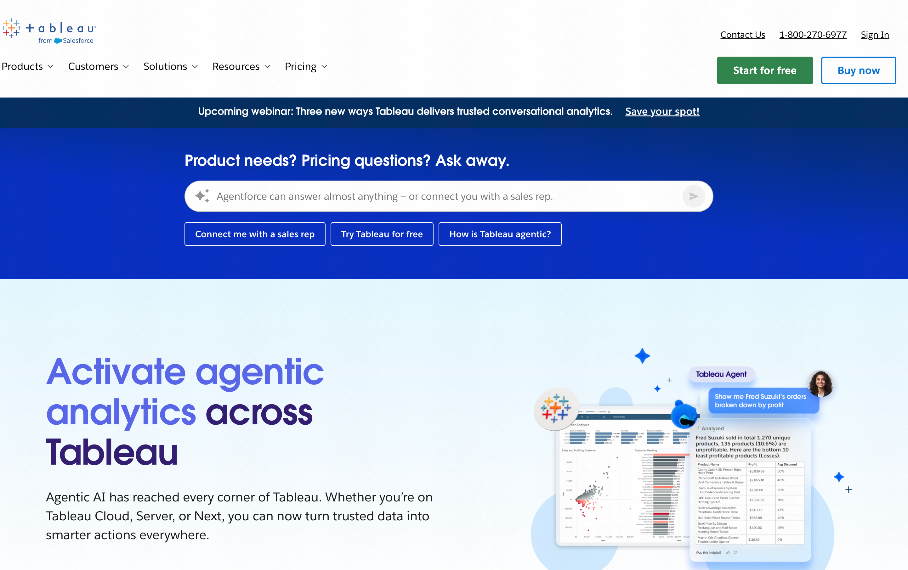 Tableau Pulse AI-powered metric alerts and enterprise visual analytics
