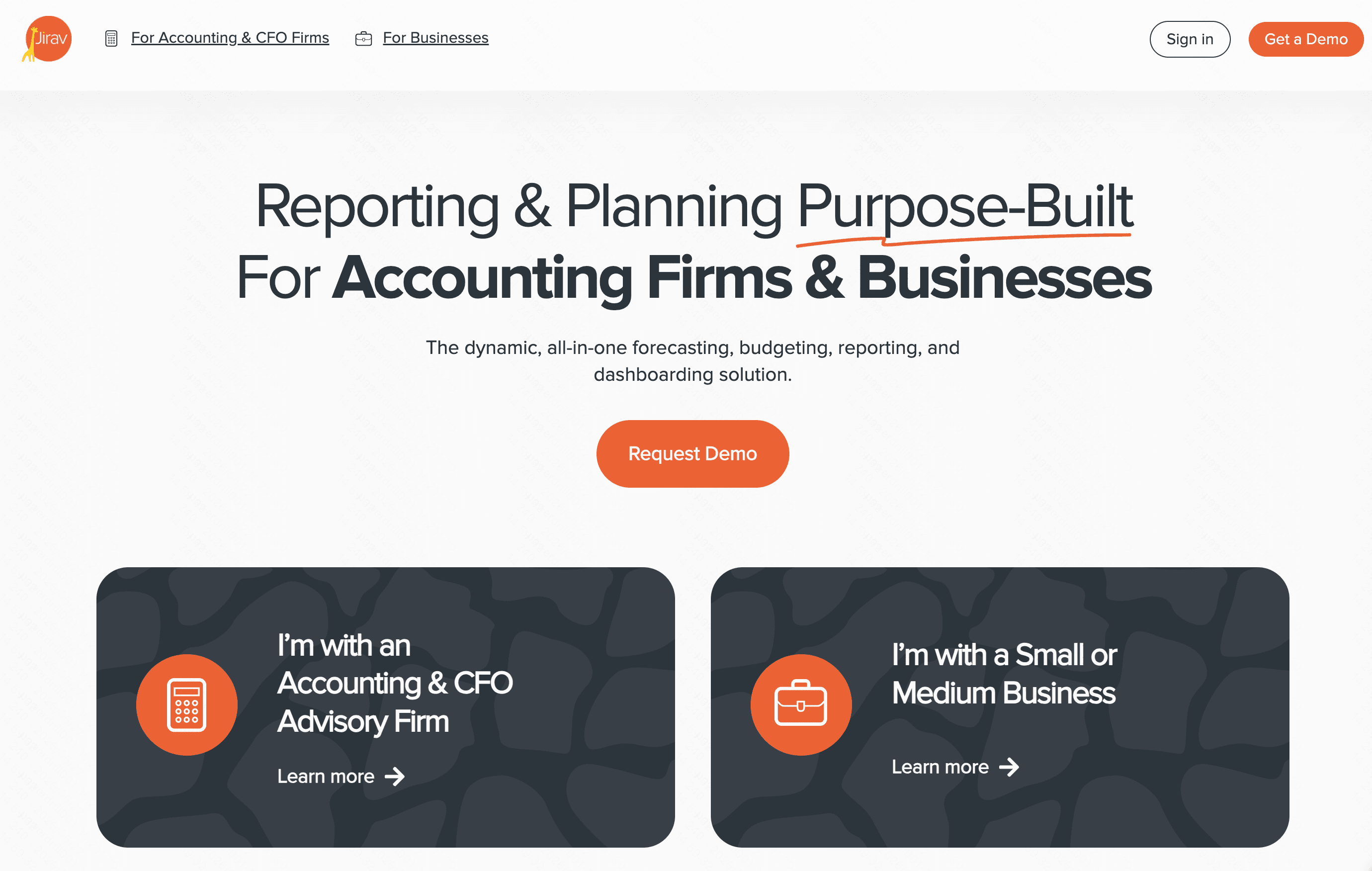 Jirav driver-based forecasting and budgeting software