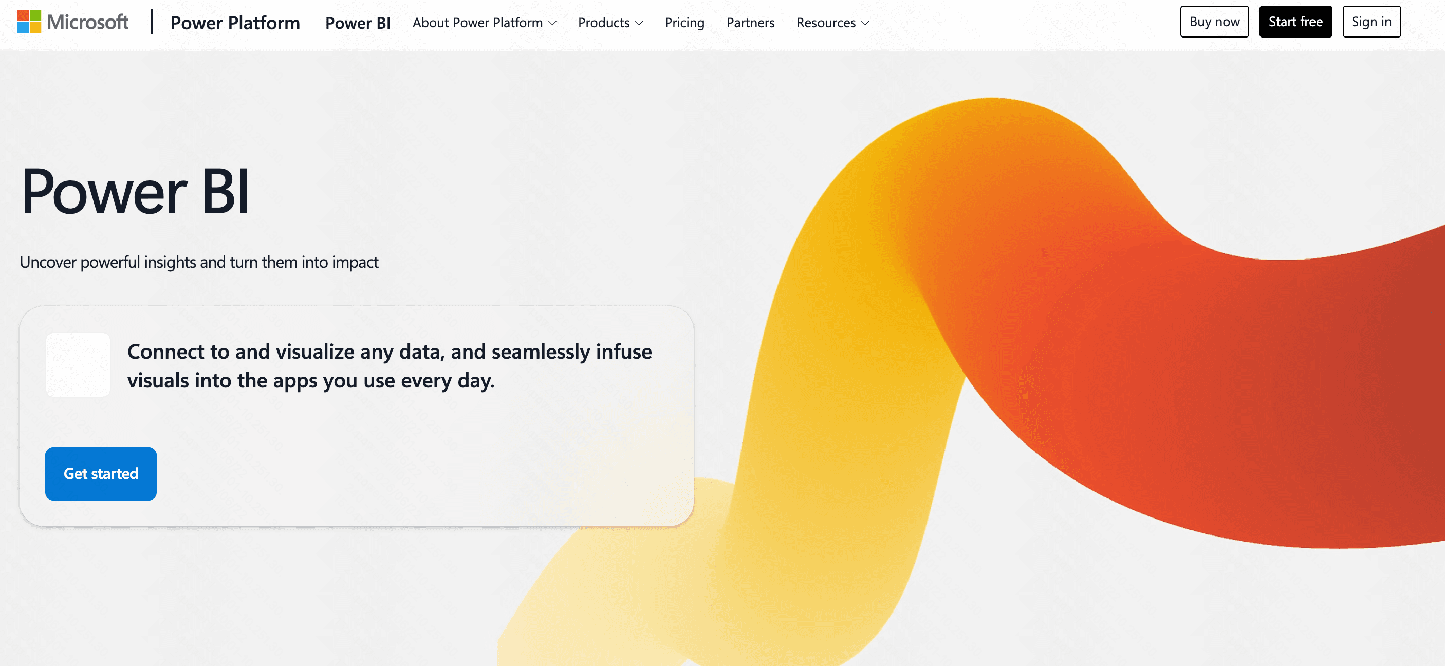 Microsoft Power BI data visualization and AI analytics dashboard