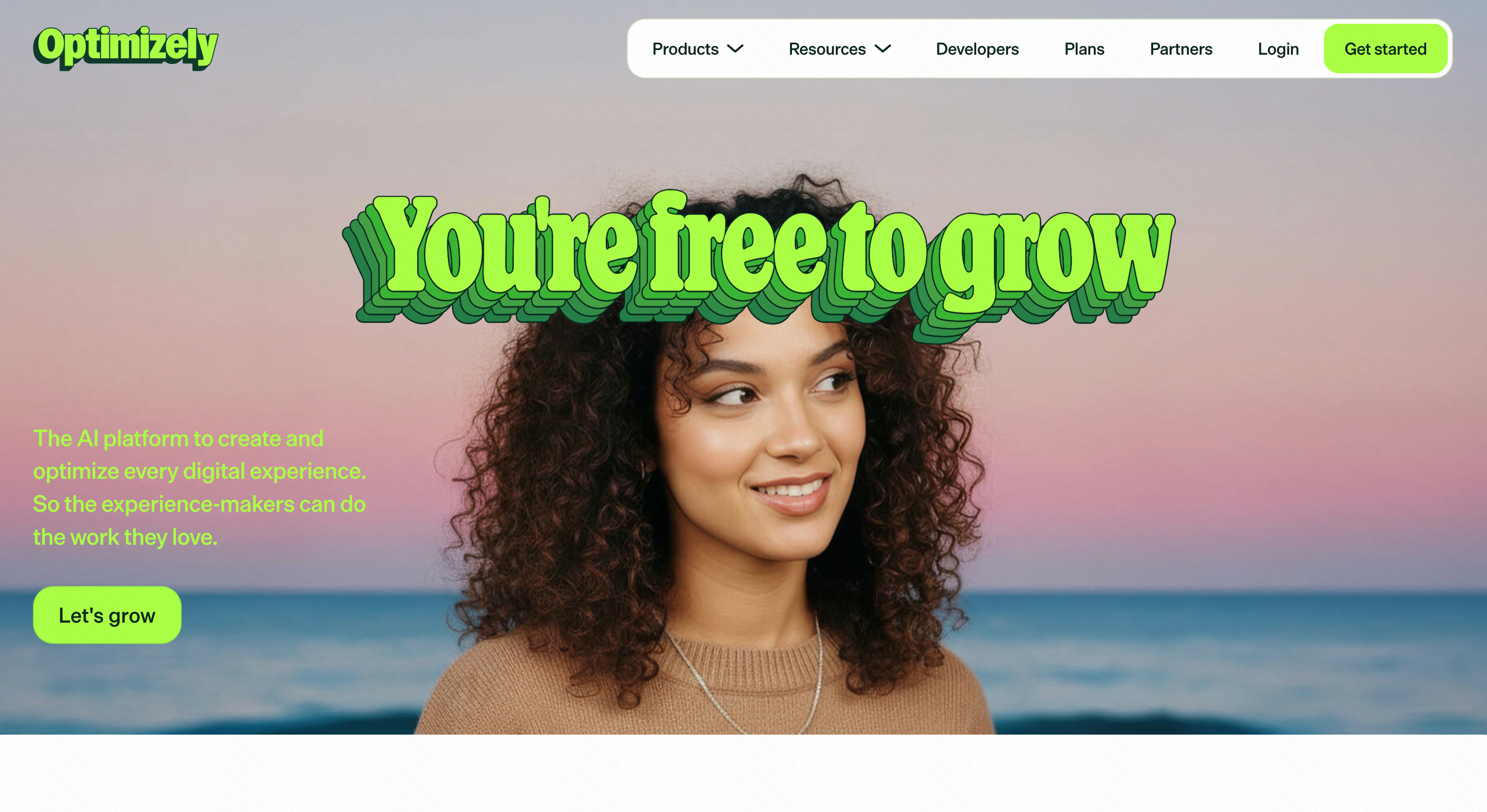 Optimizely enterprise experimentation platform interface