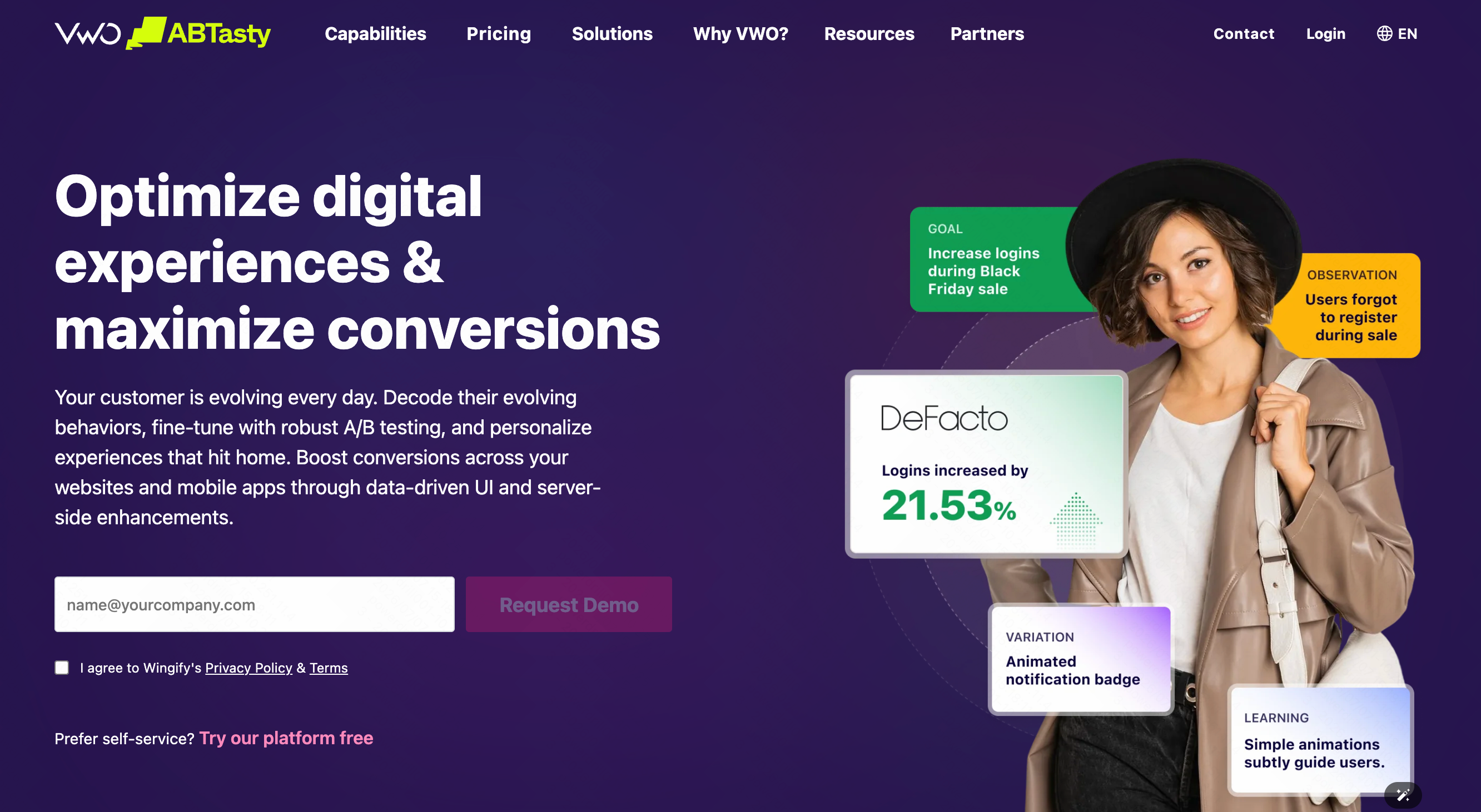 VWO conversion rate optimization testing suite