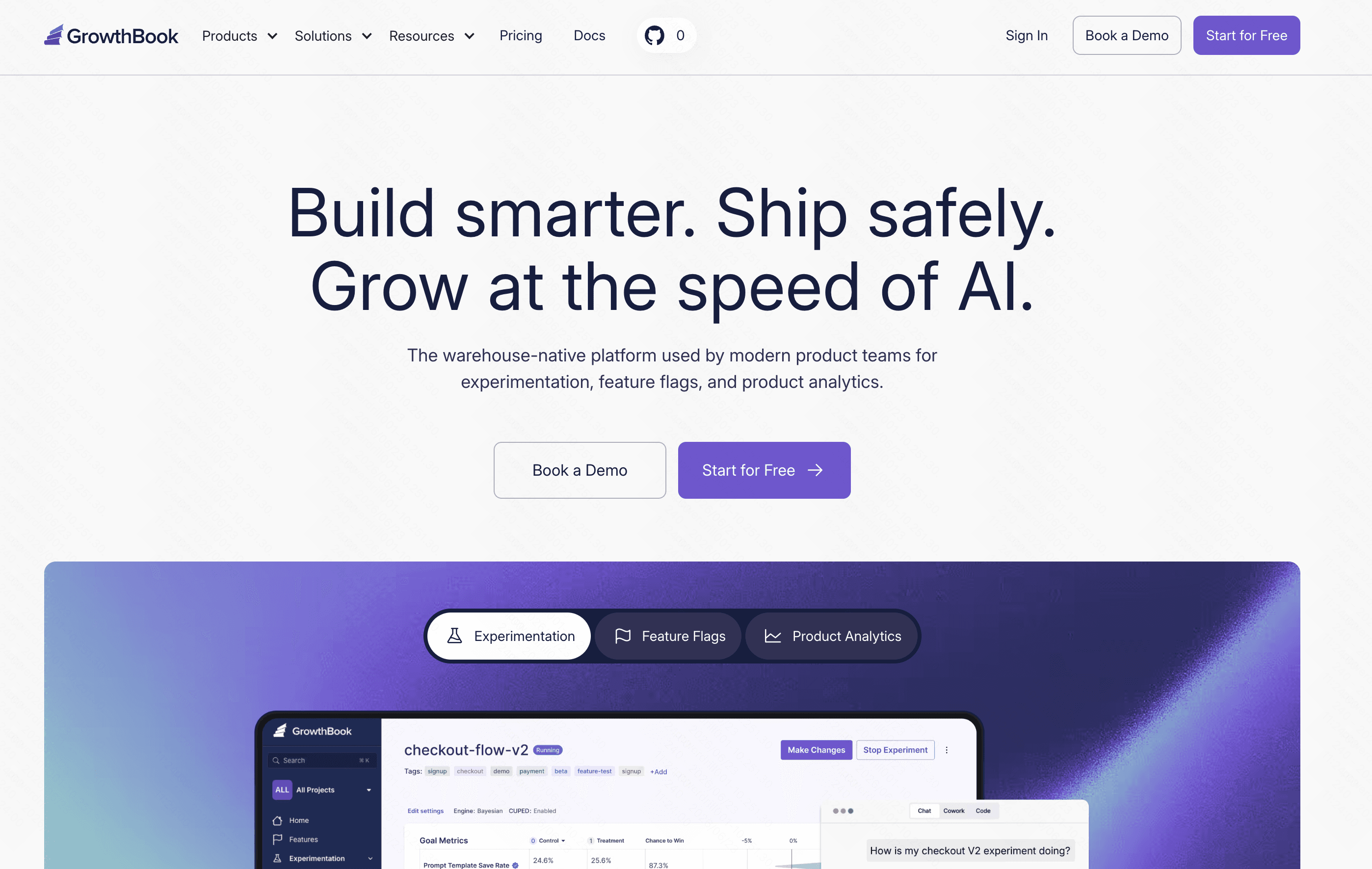 GrowthBook open-source Bayesian A/B test reporting