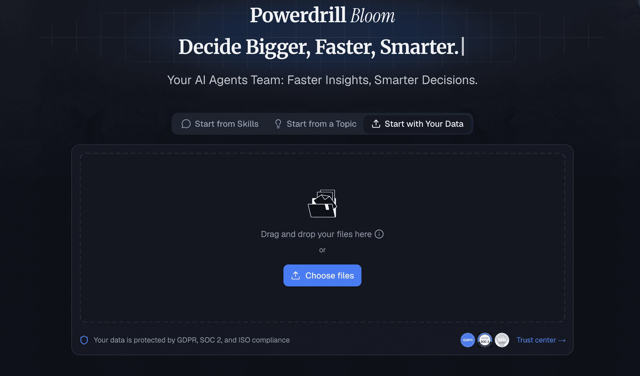 Powerdrill Bloom dashboard turning e-commerce data into interactive charts