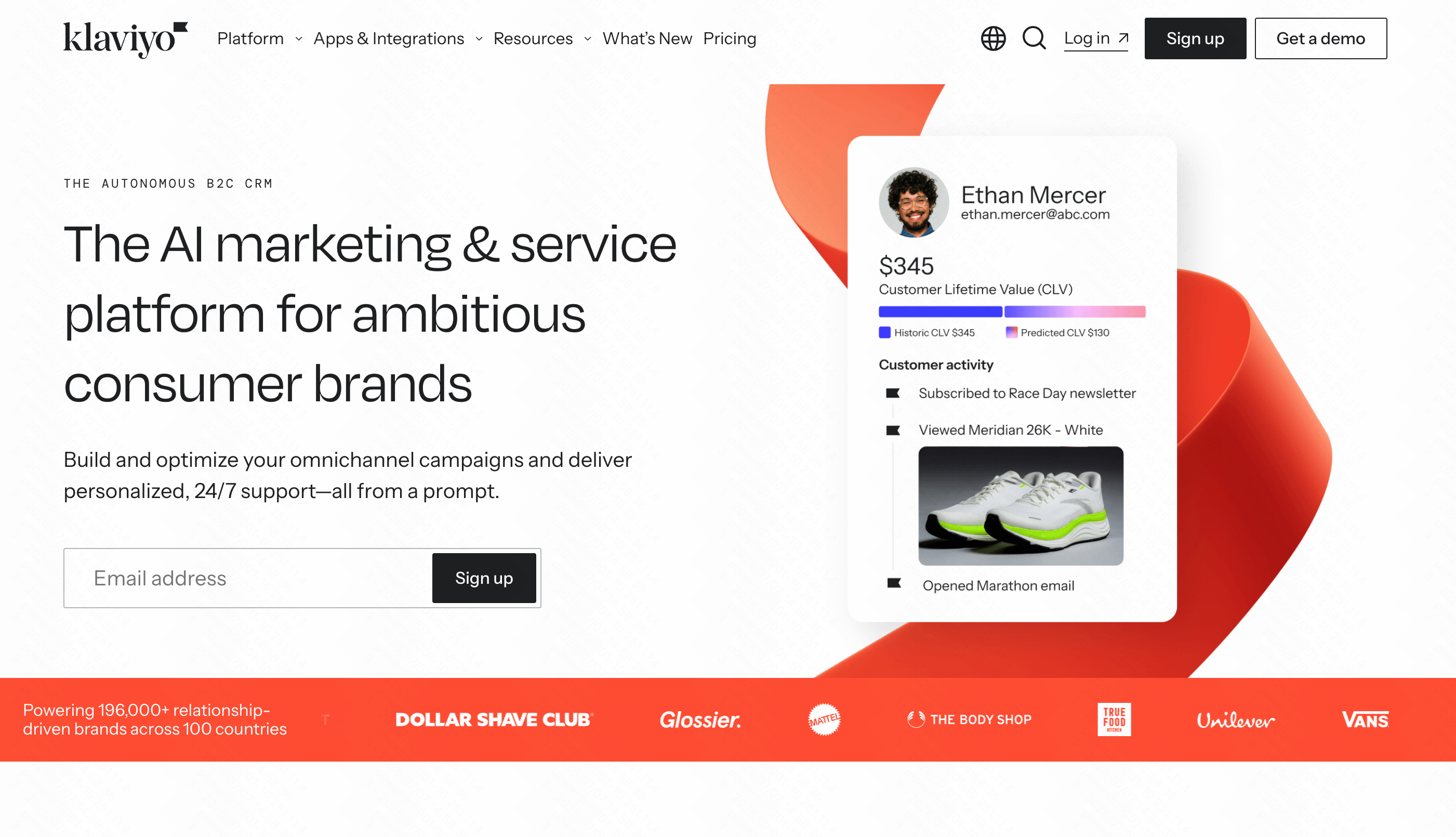 Klaviyo predictive retention analytics for e-commerce email and SMS marketing