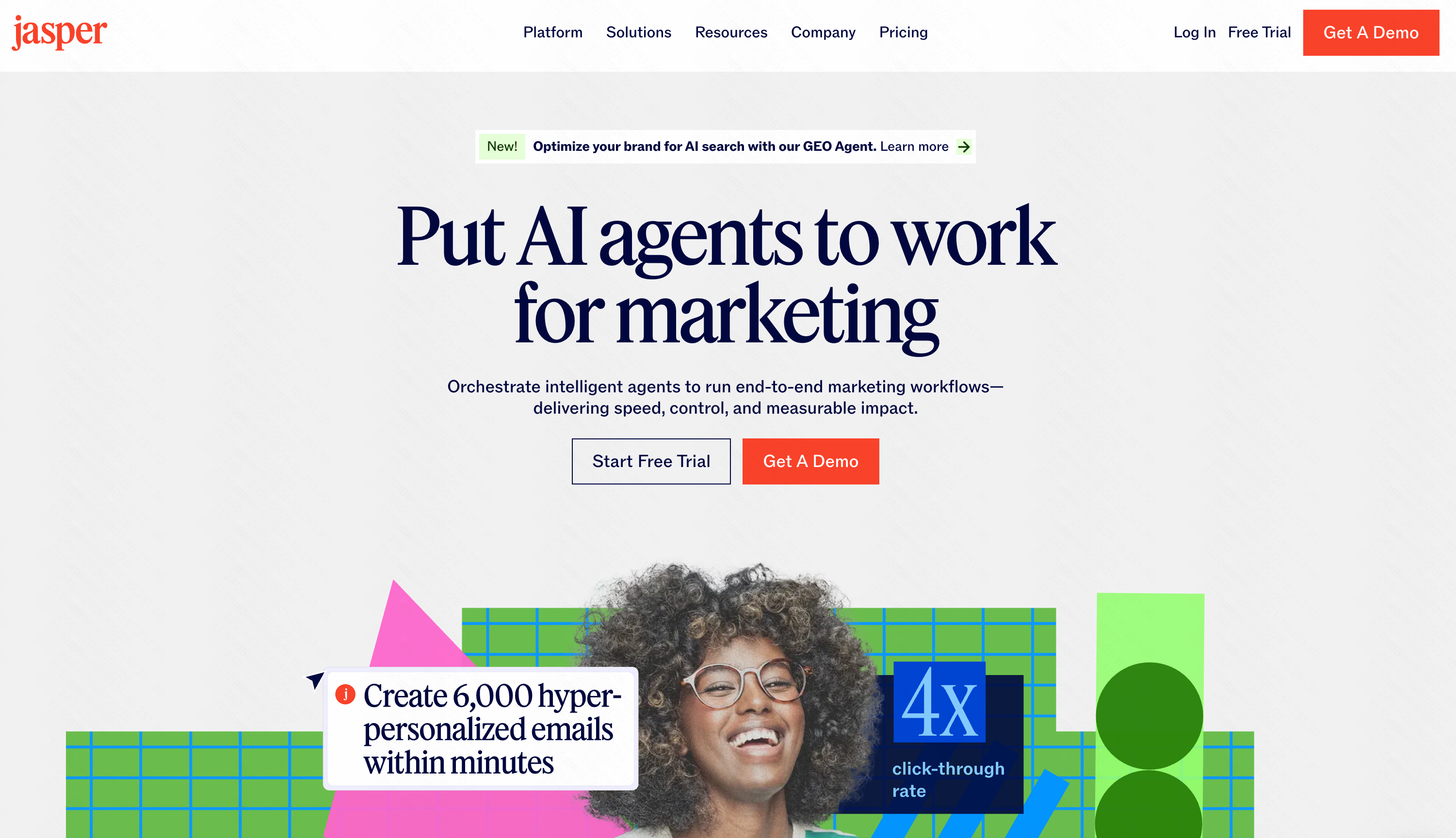 Jasper AI content intelligence and marketing analytics tool