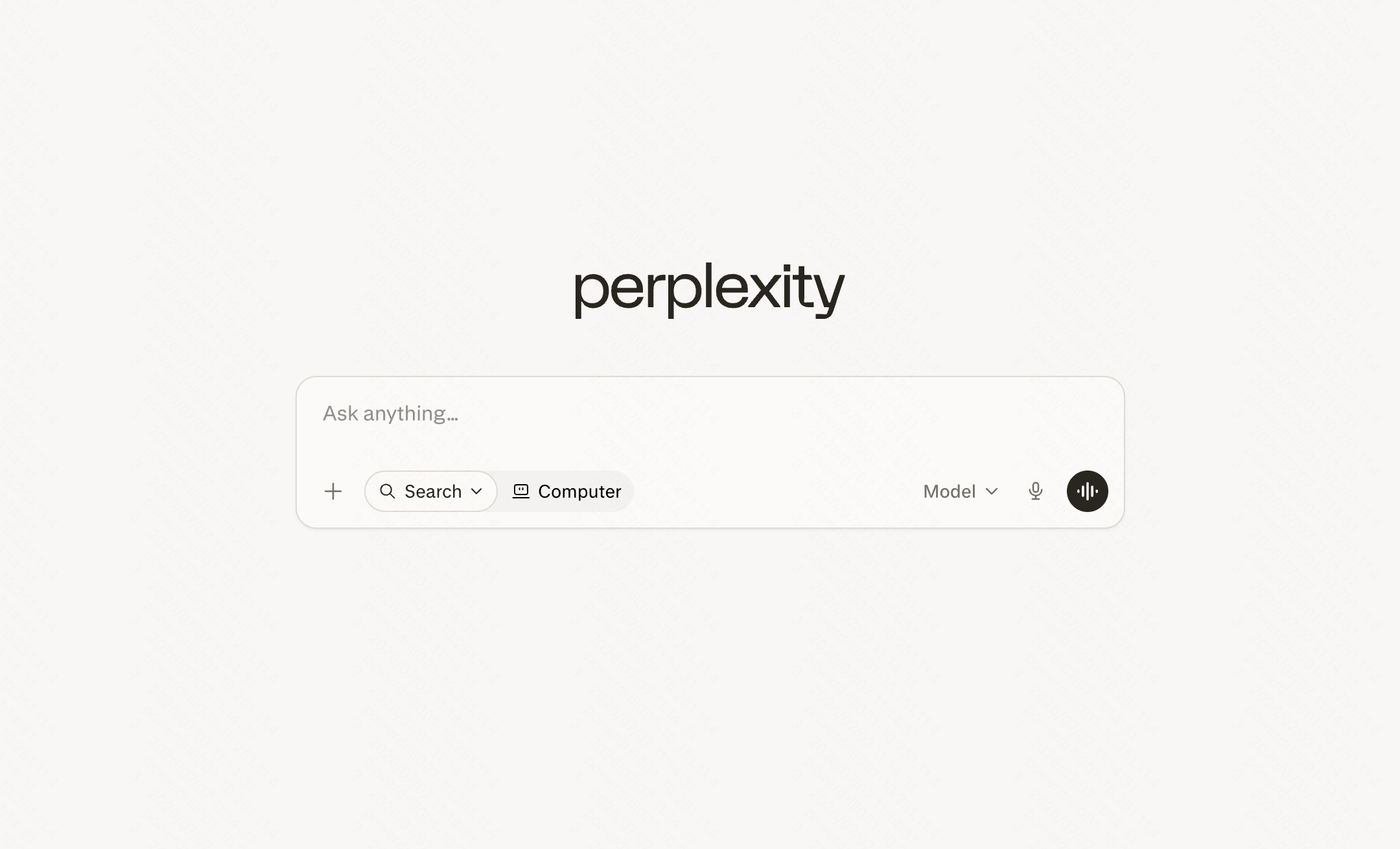 Perplexity.ai AI search engine with PDF upload and query capabilities