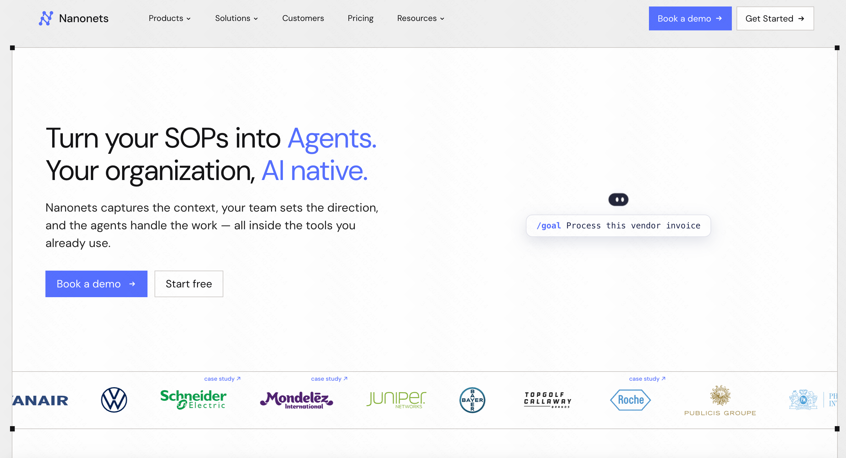 Nanonets OCR platform automating invoice and receipt data entry