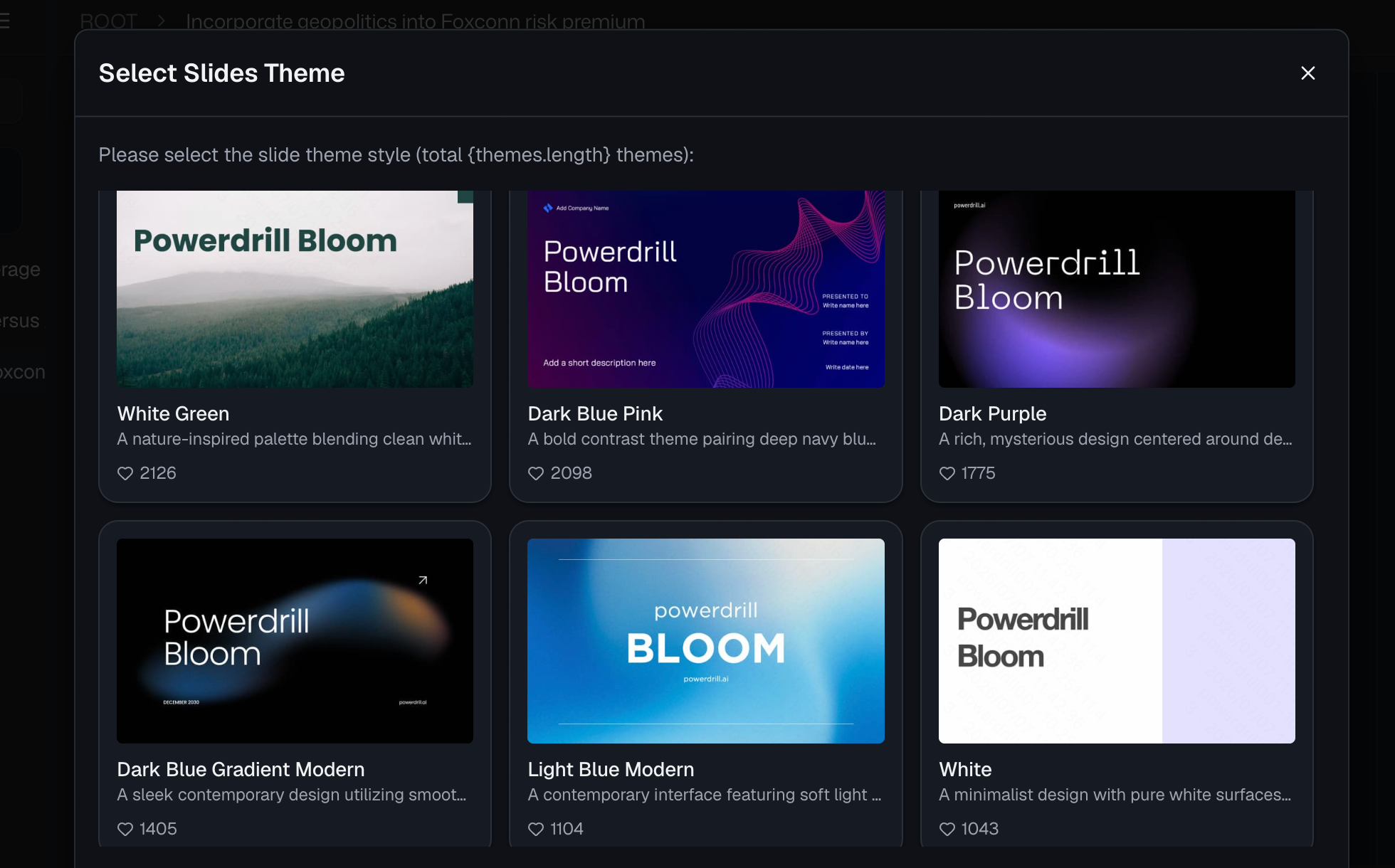 Exporting an AI-generated Google Analytics visual report in one click with Powerdrill Bloom
