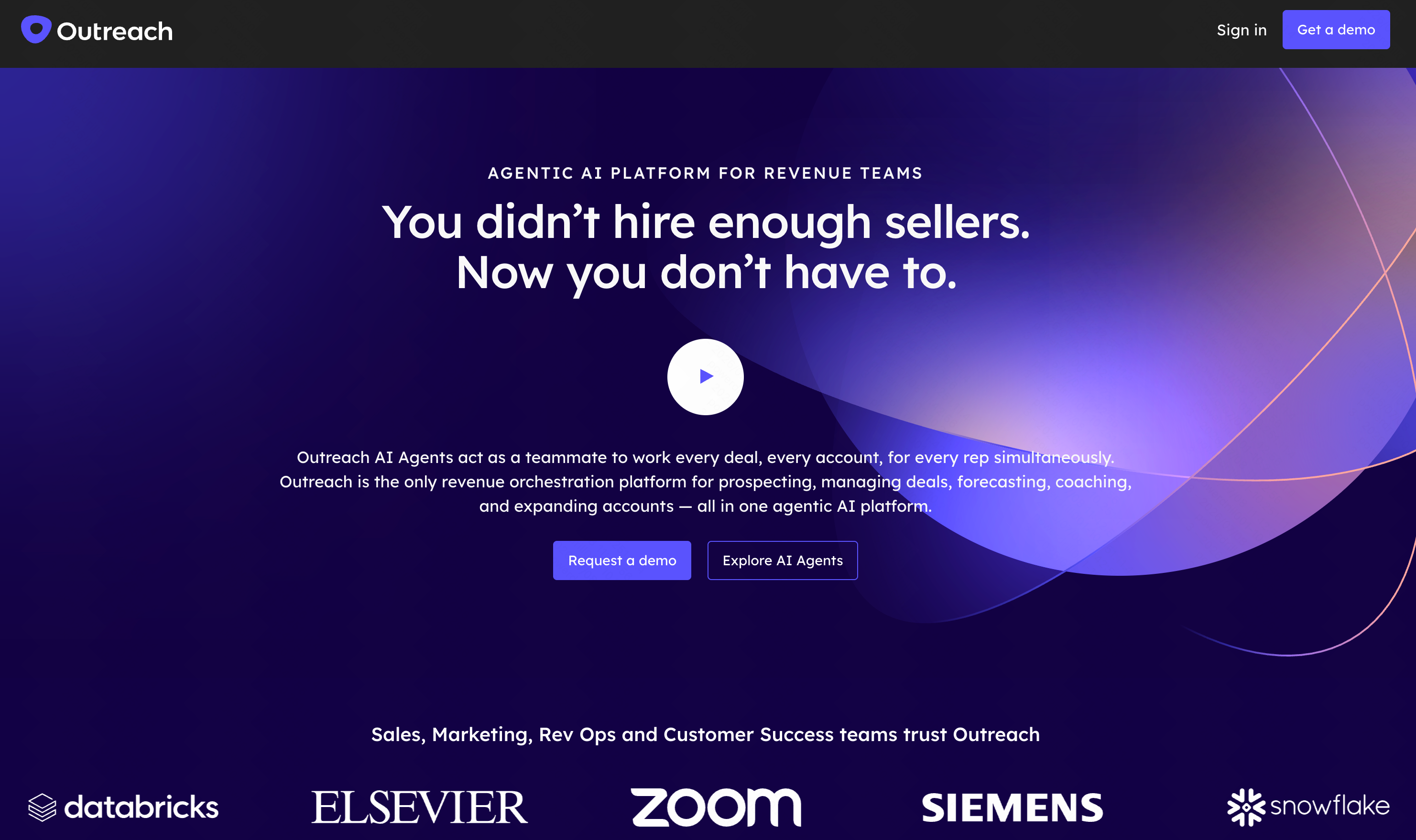 Outreach sales execution platform with AI deal health scoring
