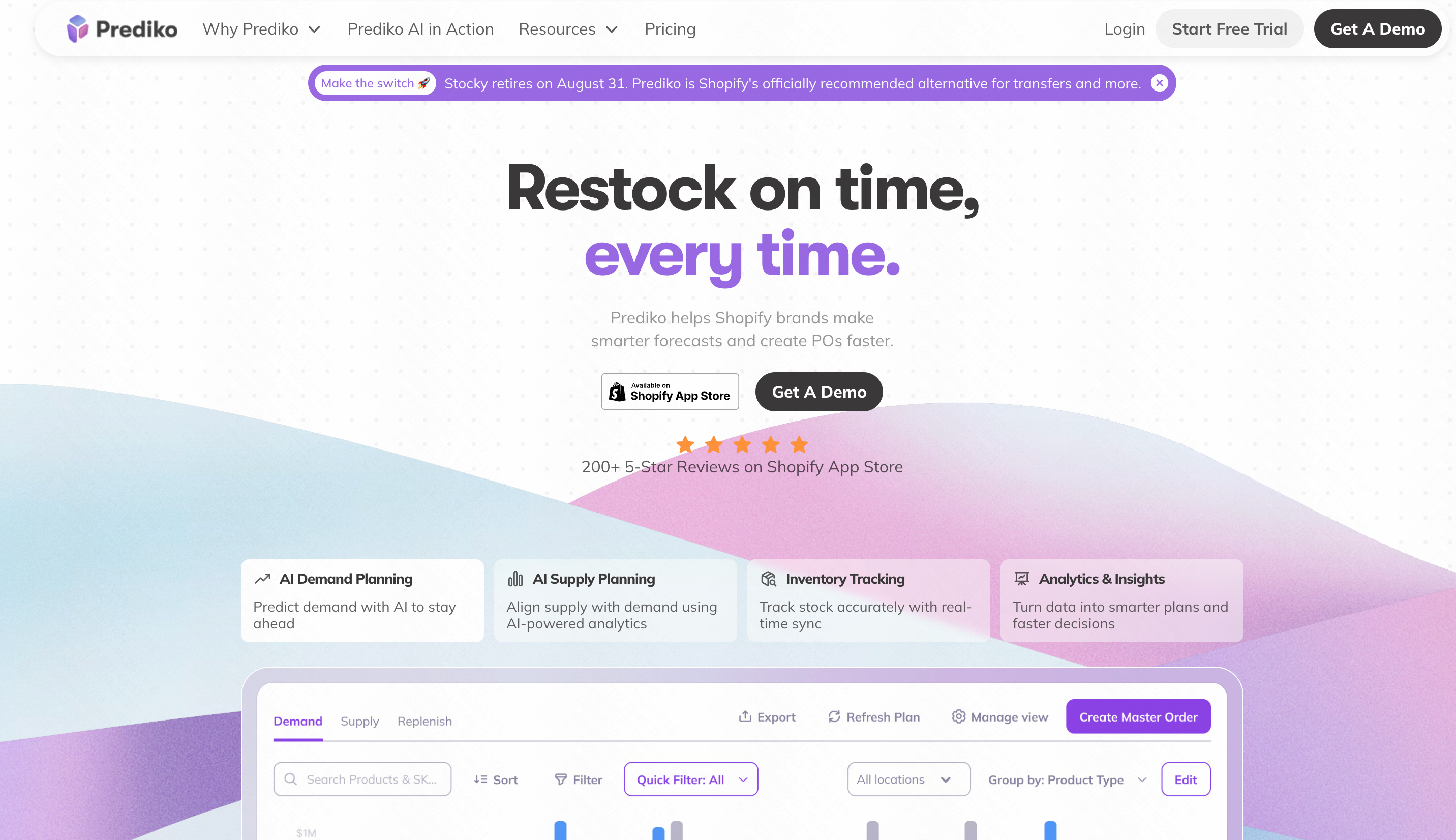 Prediko AI inventory forecasting for ecommerce brands