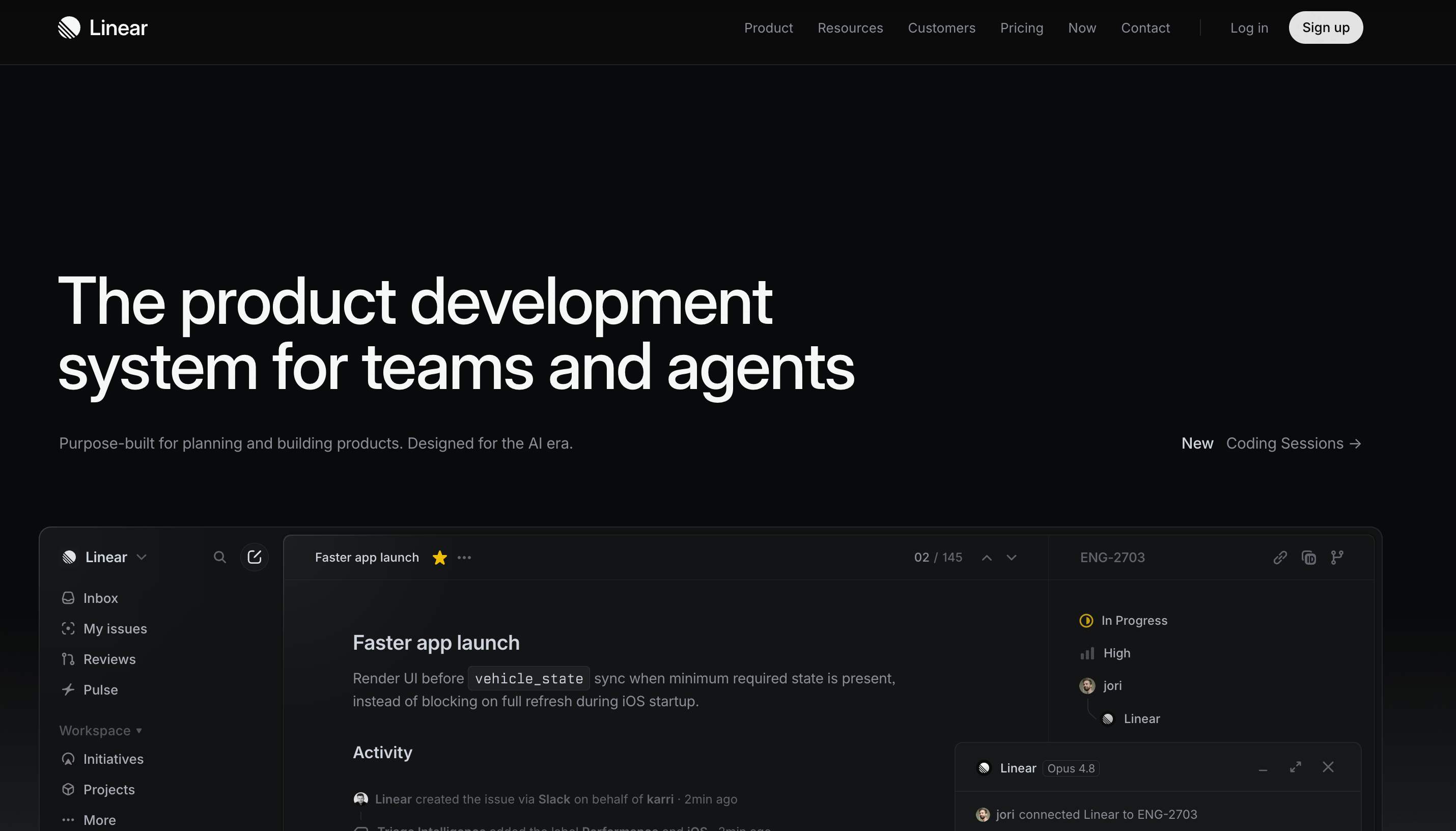 Linear issue tracking with AI for product teams