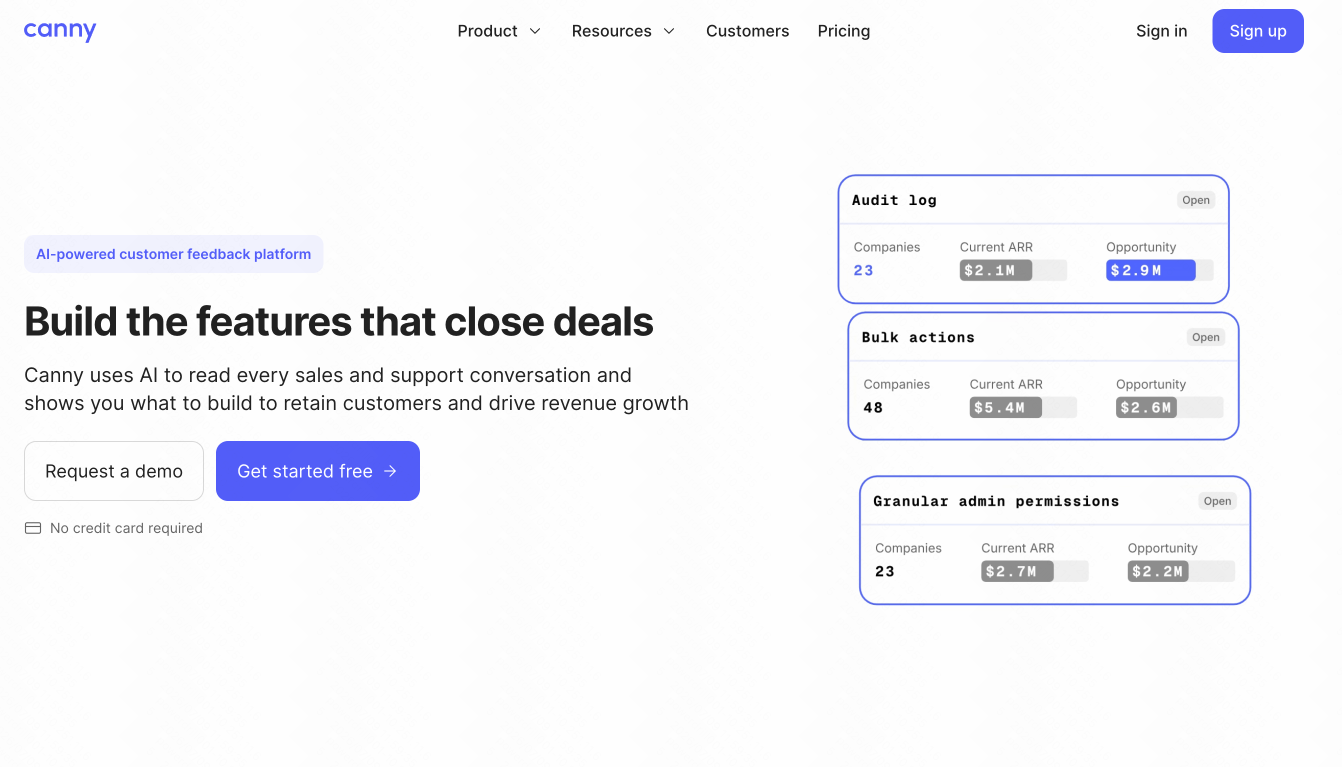 Canny customer feedback management with AI