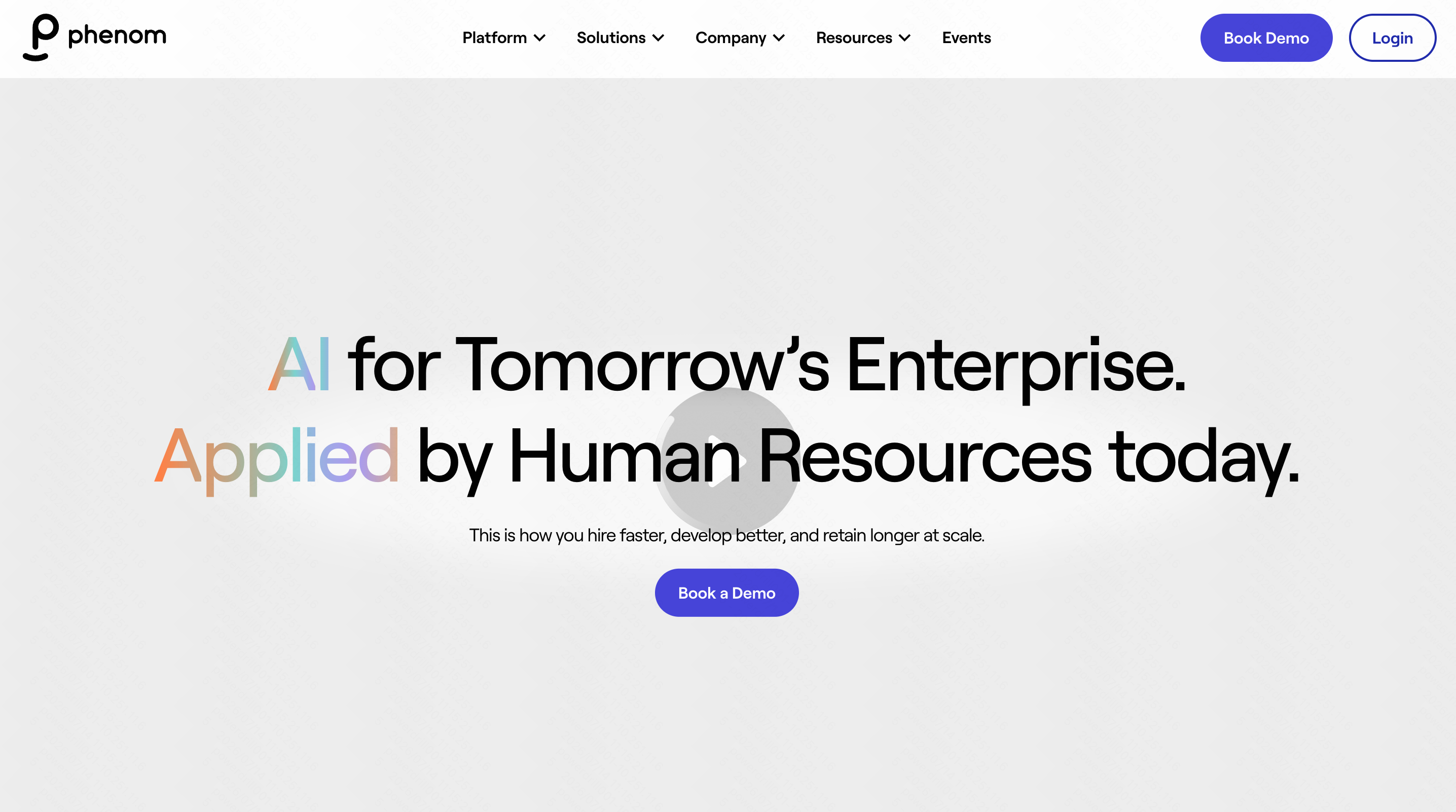 Phenom intelligent talent experience platform