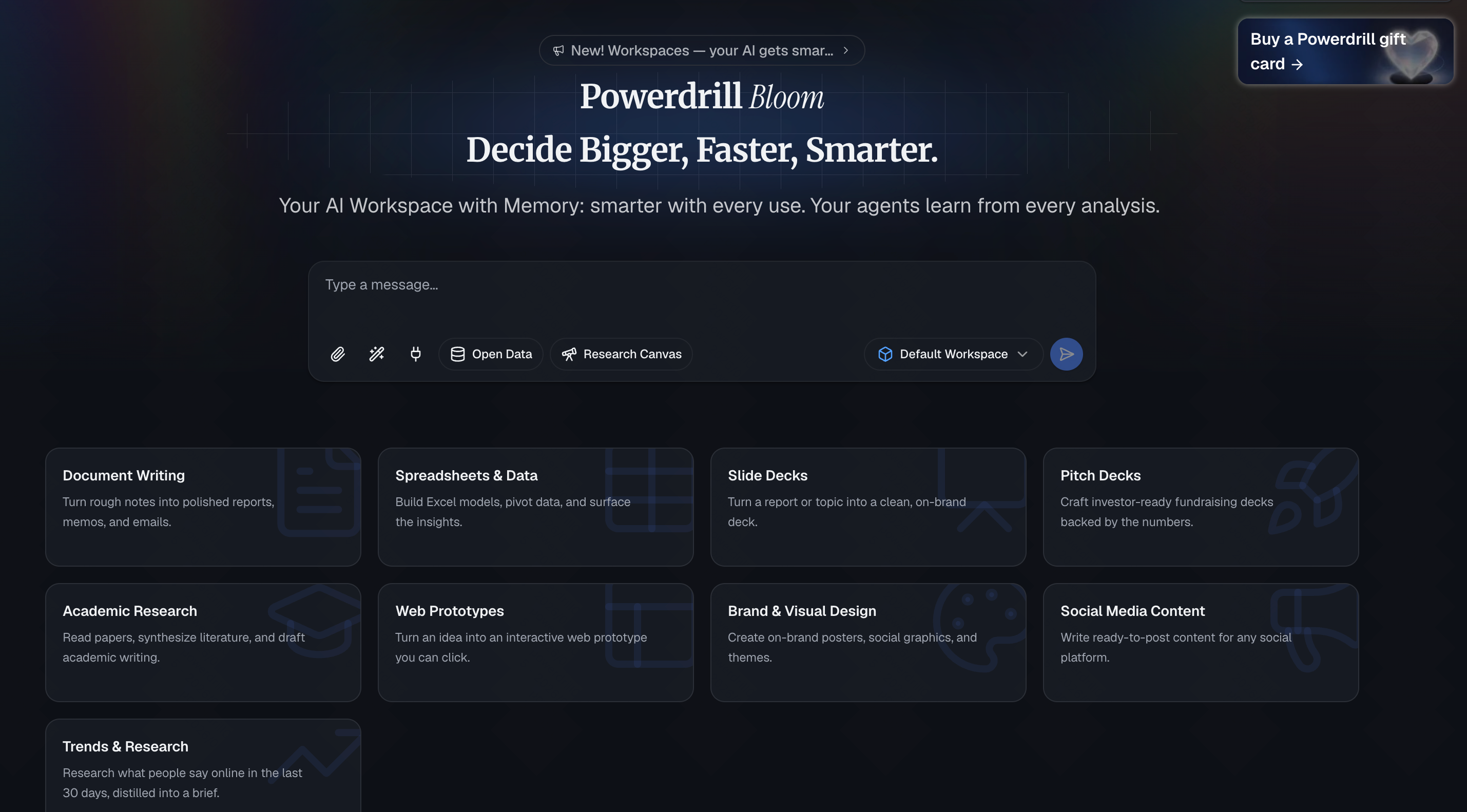 Powerdrill Bloom AI HR analytics interface