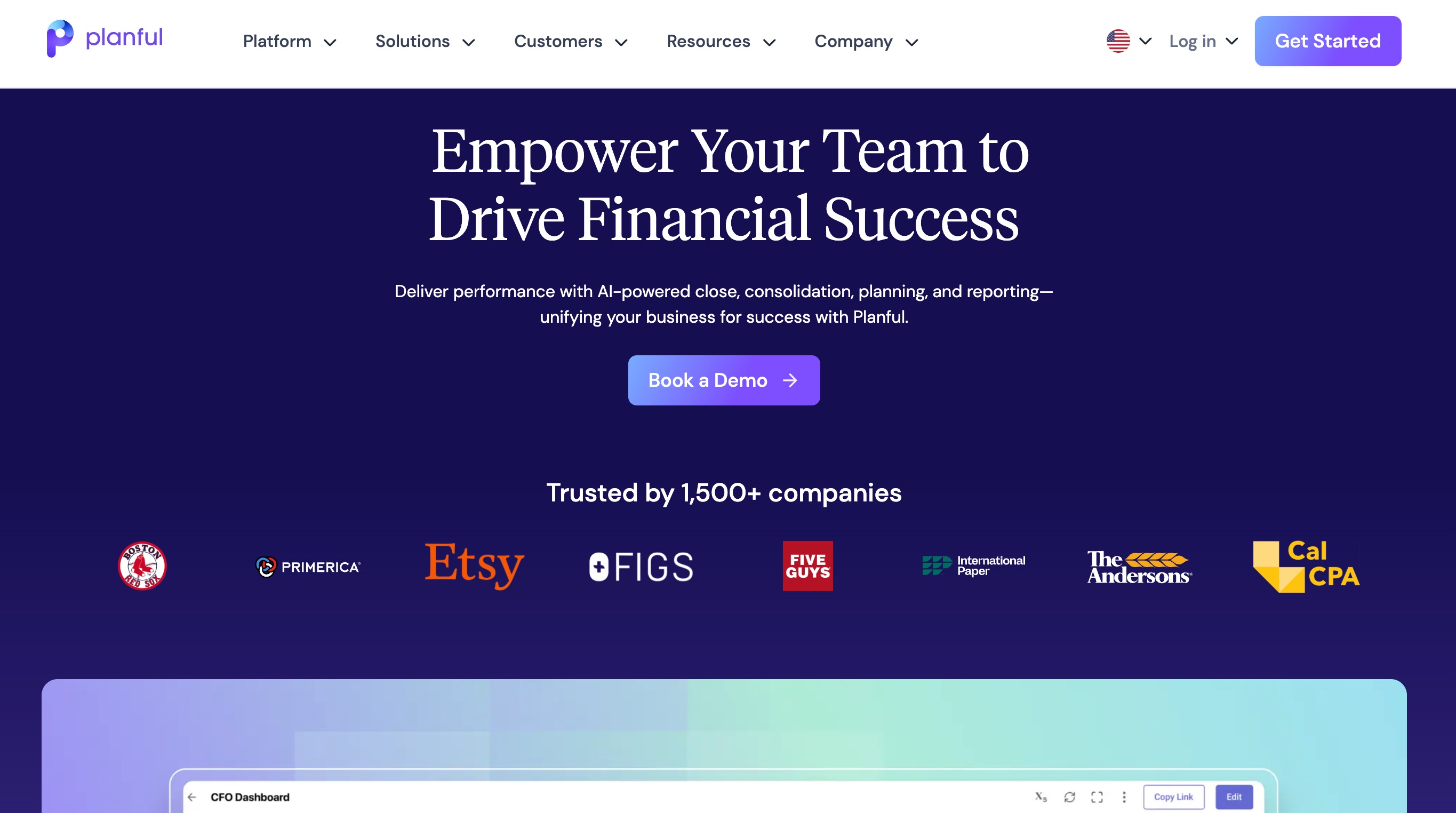 Planful financial performance management