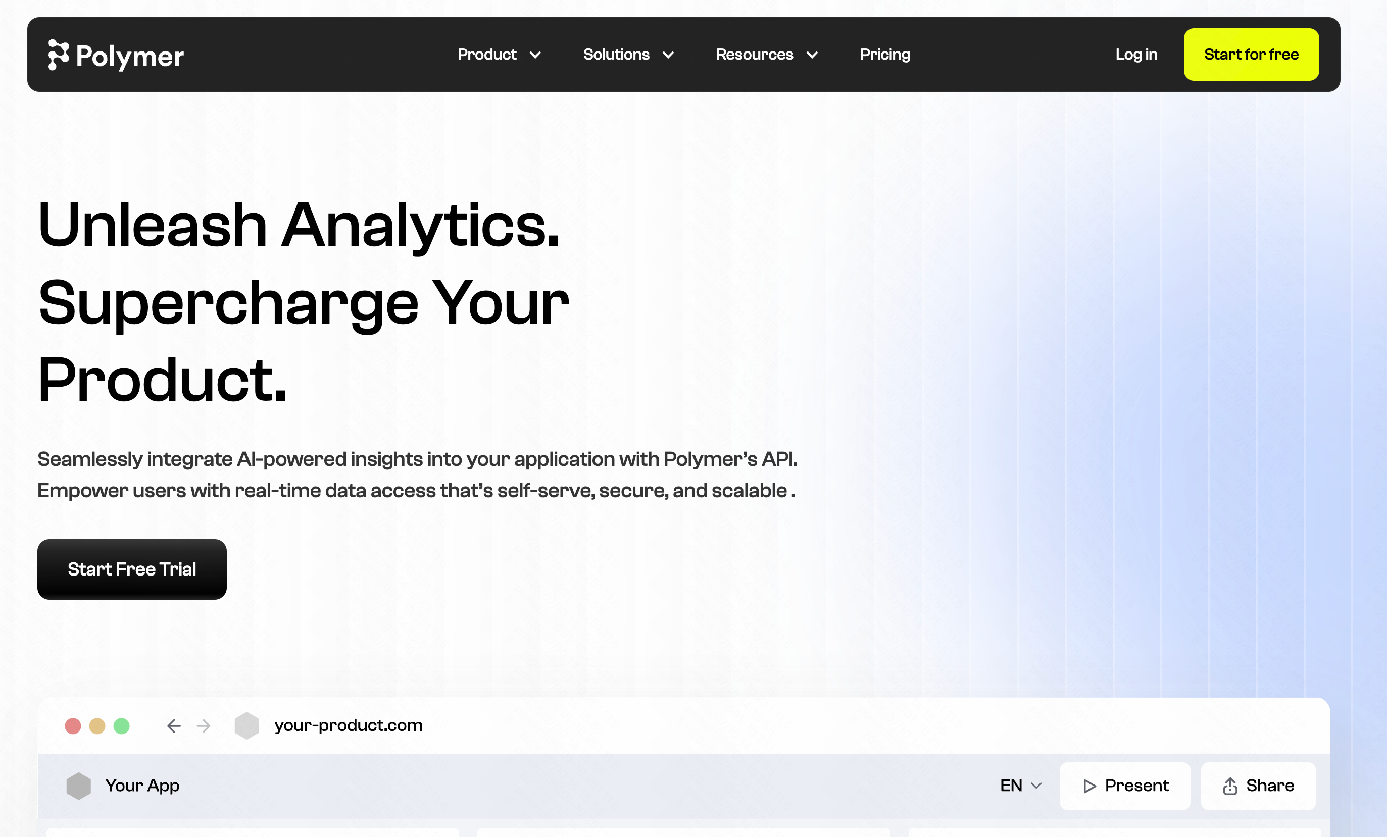Polymer Search AI dashboards