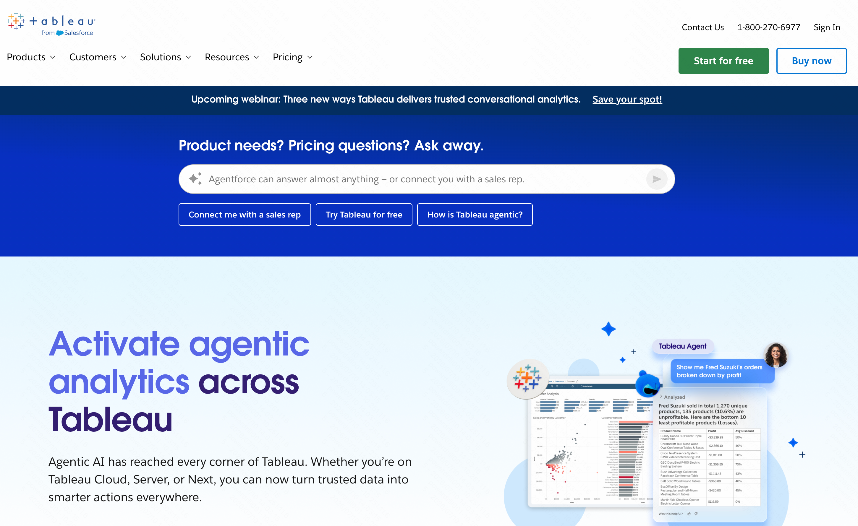 Tableau AI data visualization