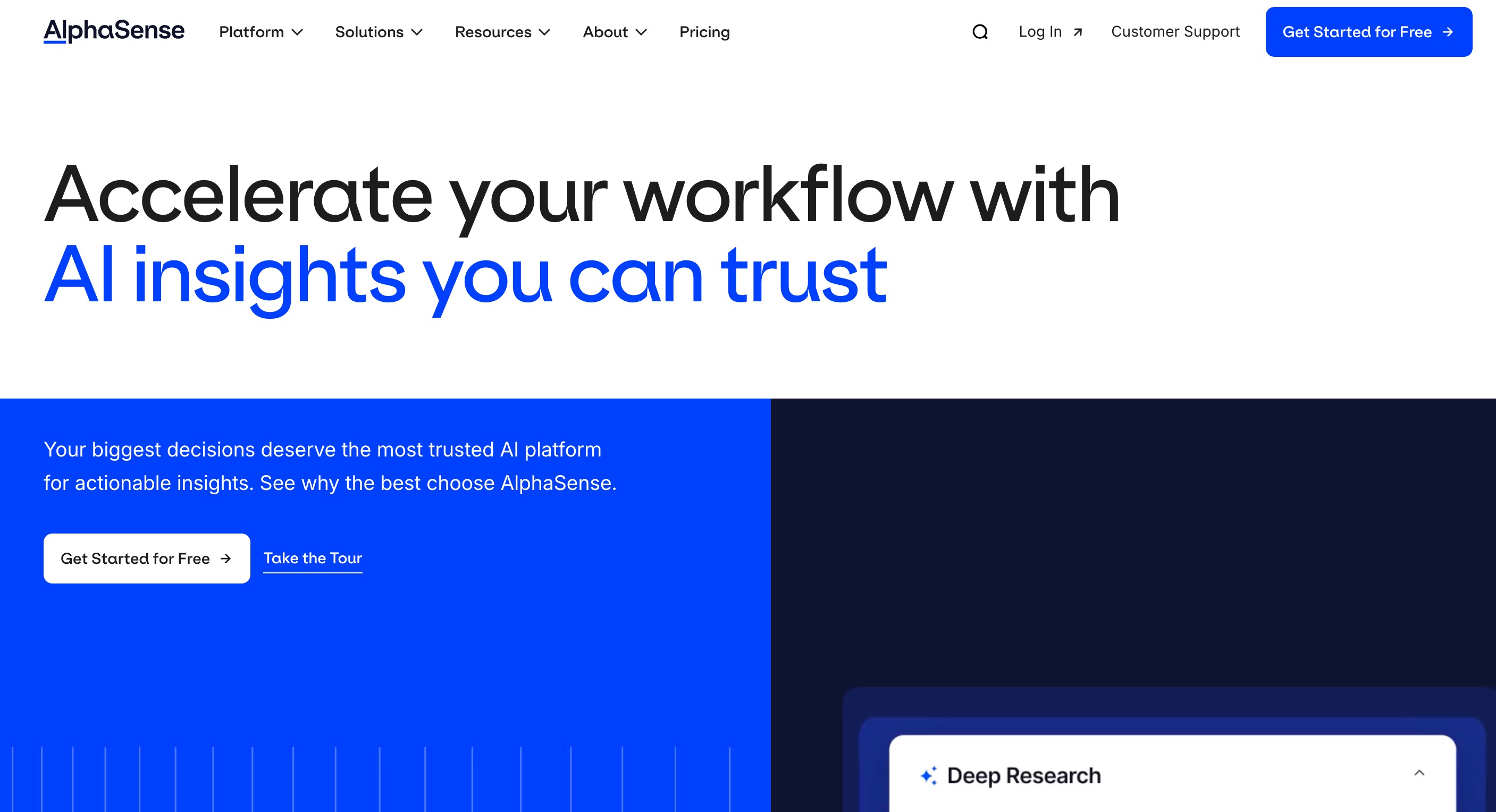 AlphaSense AI agent for competitive intelligence