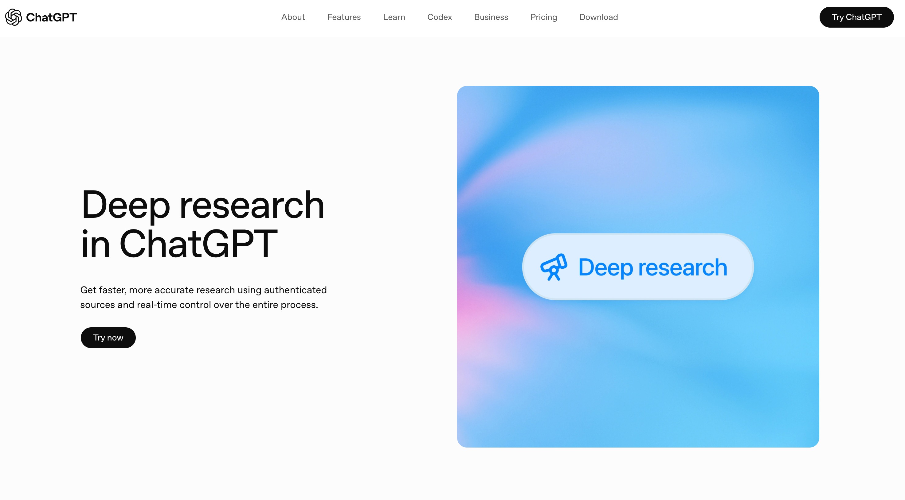 ChatGPT Deep Research AI agent for knowledge discovery