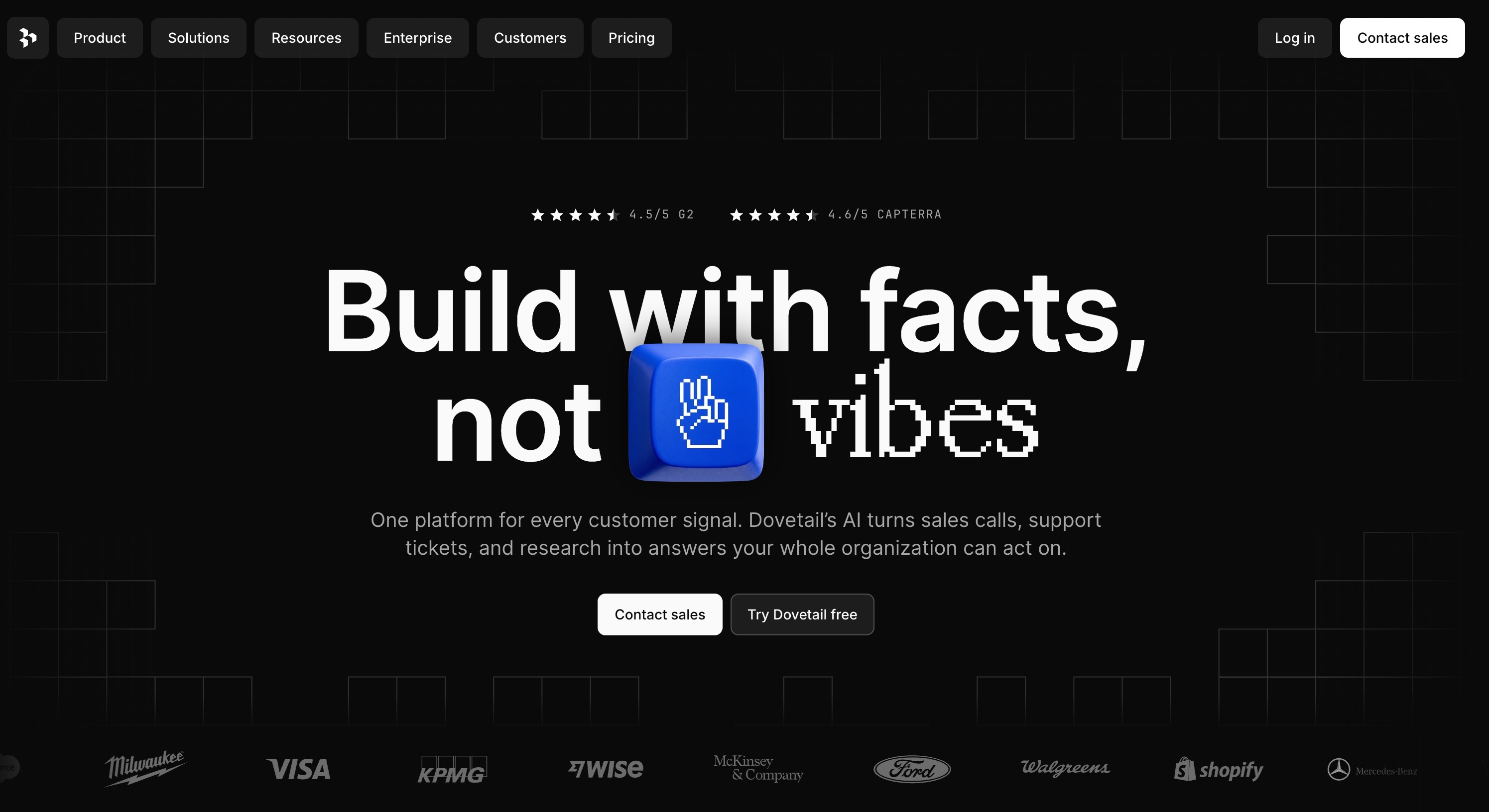 Dovetail AI agent for customer research and insights
