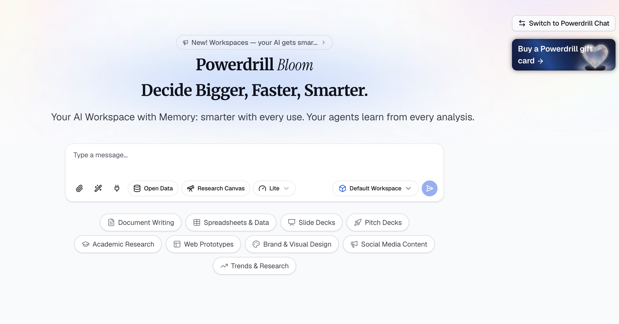 Powerdrill Bloom dashboard