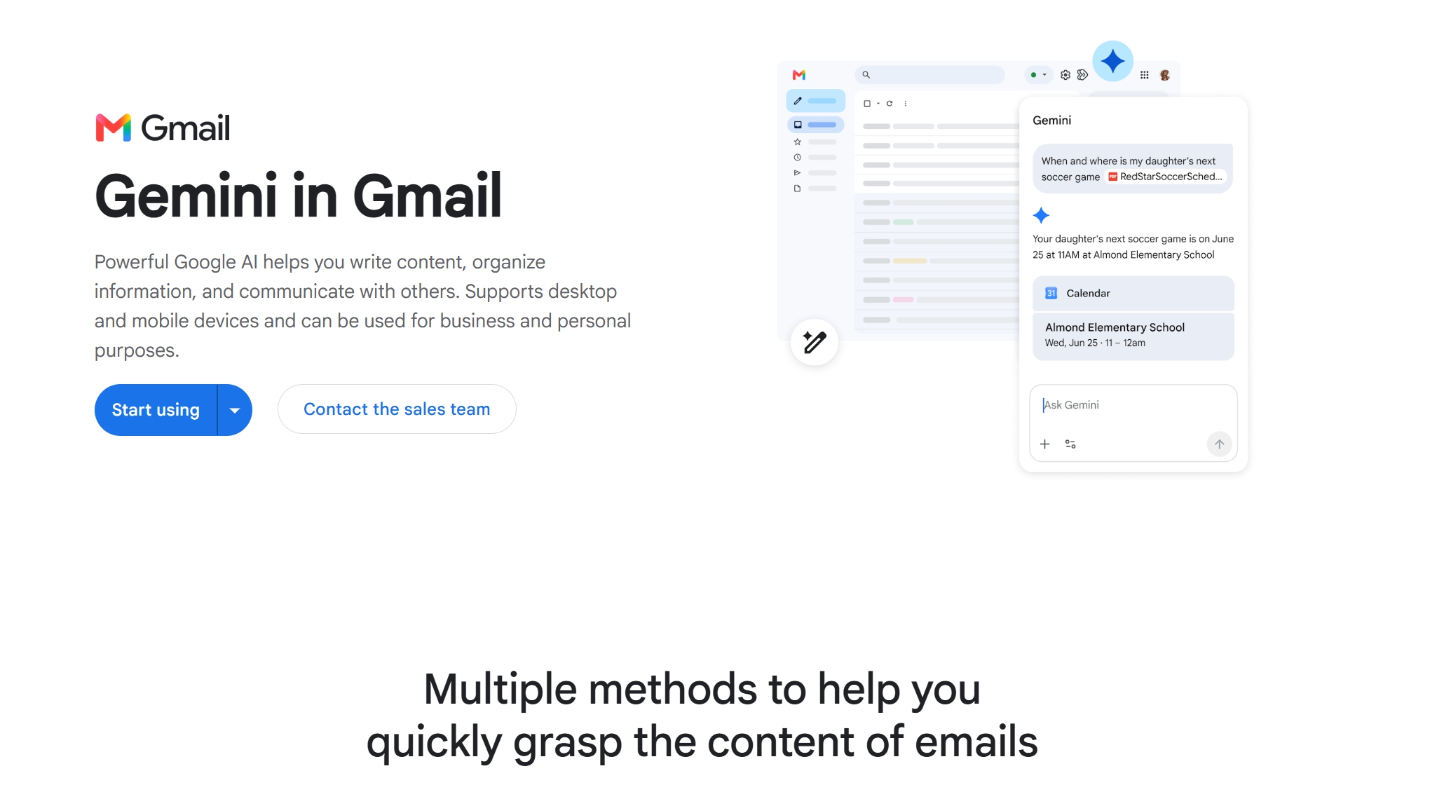 Gemini in Gmail triaging inbox, summarizing threads, and drafting replies