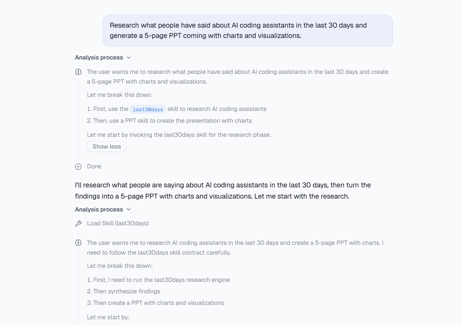 Step 2: AI analyzes the data and surfaces key insights and themes