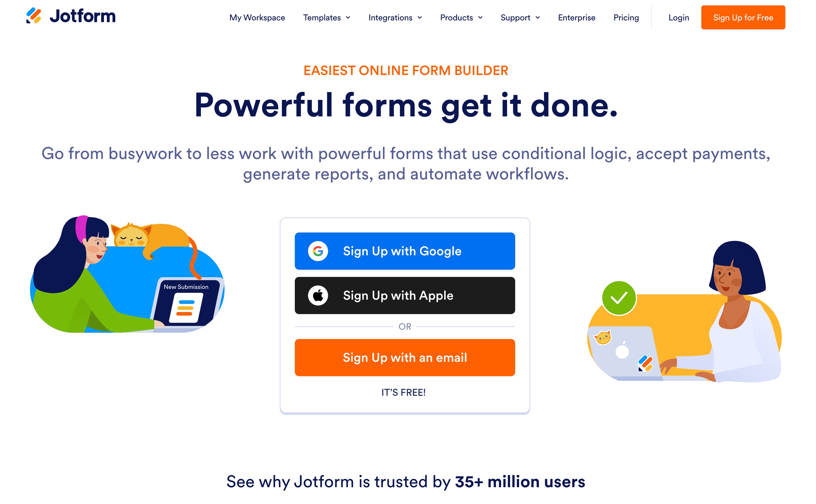 Jotform AI form and report builder