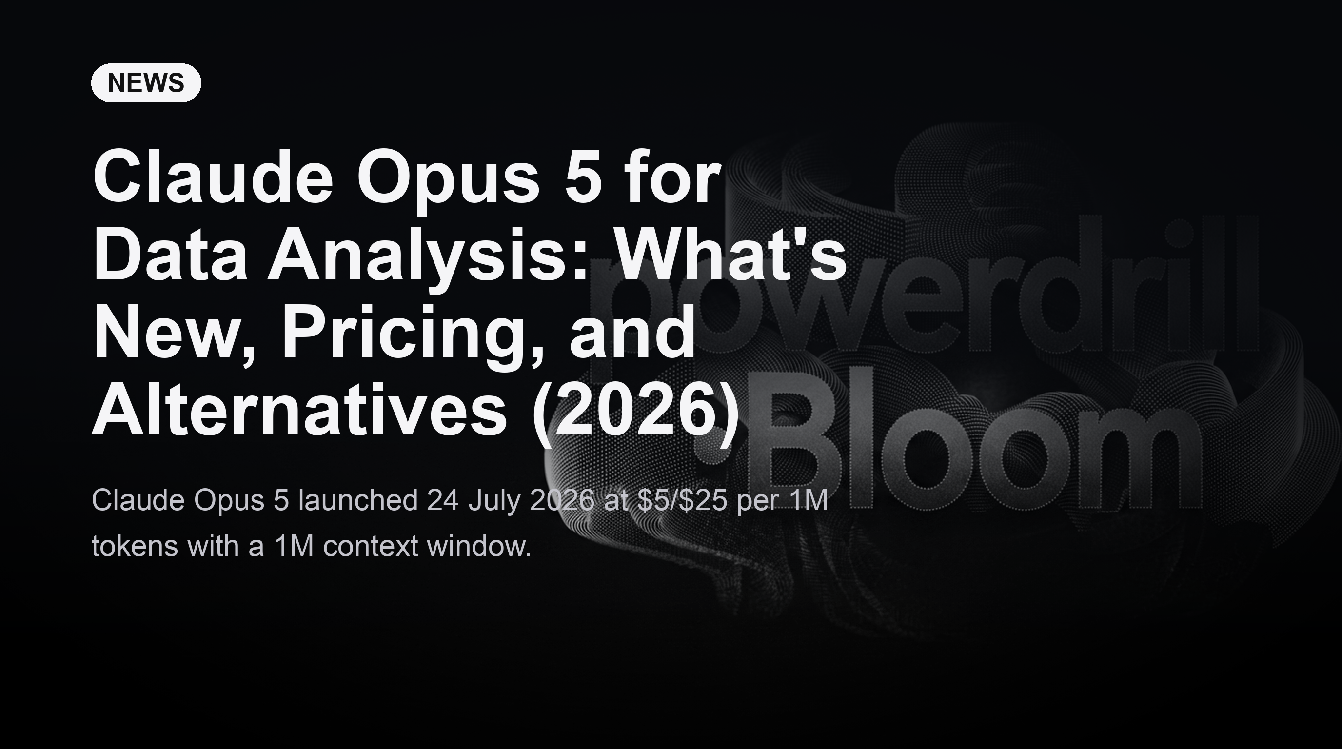 Claude Opus 5 สำหรับการวิเคราะห์ข้อมูล: มีอะไรใหม่, ราคา, และทางเลือกอื่น (2026)