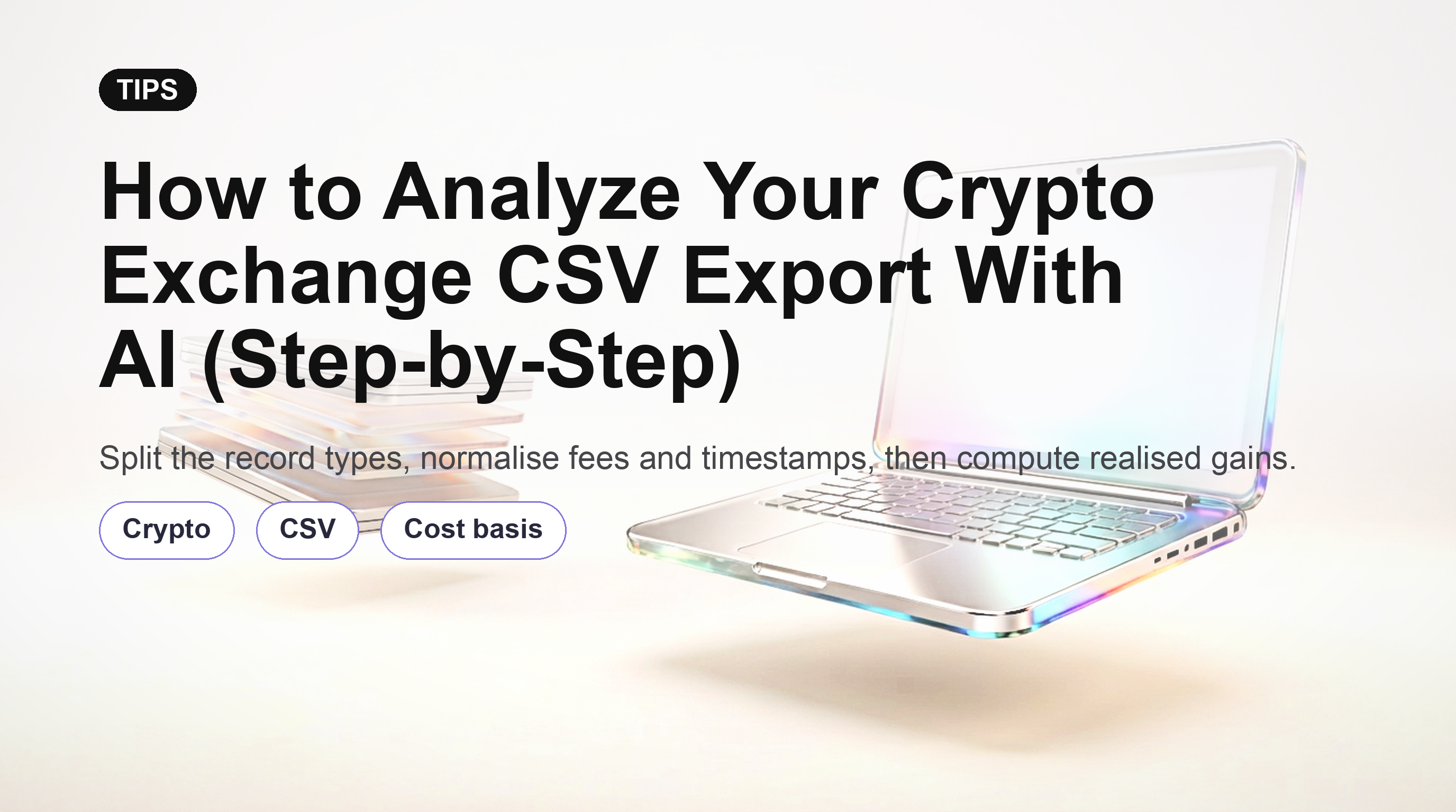 วิธีวิเคราะห์ไฟล์ CSV ที่ส่งออกจากกระดานเทรดคริปโตของคุณด้วย AI (ทีละขั้นตอน)