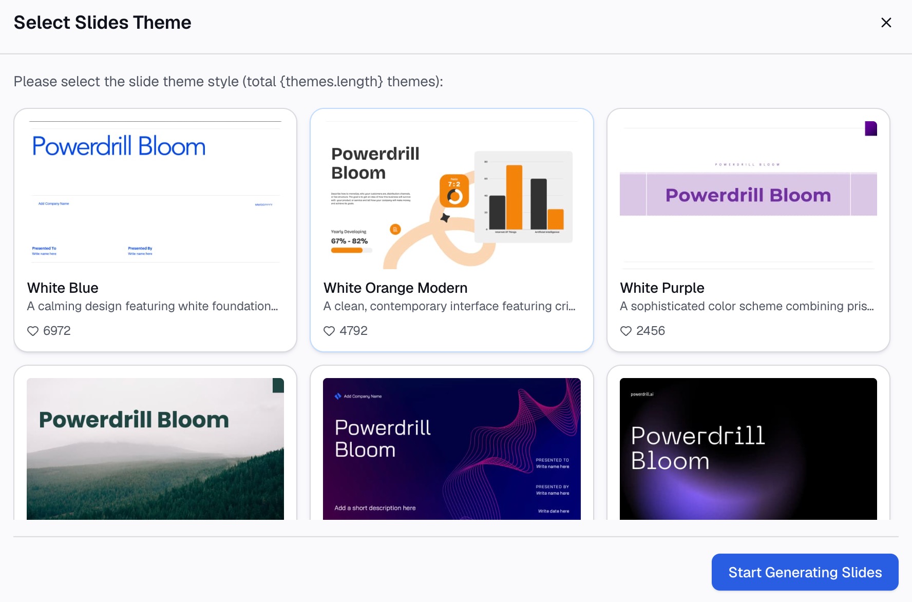 Exporting the analysis canvas as a PowerPoint or Notion deck