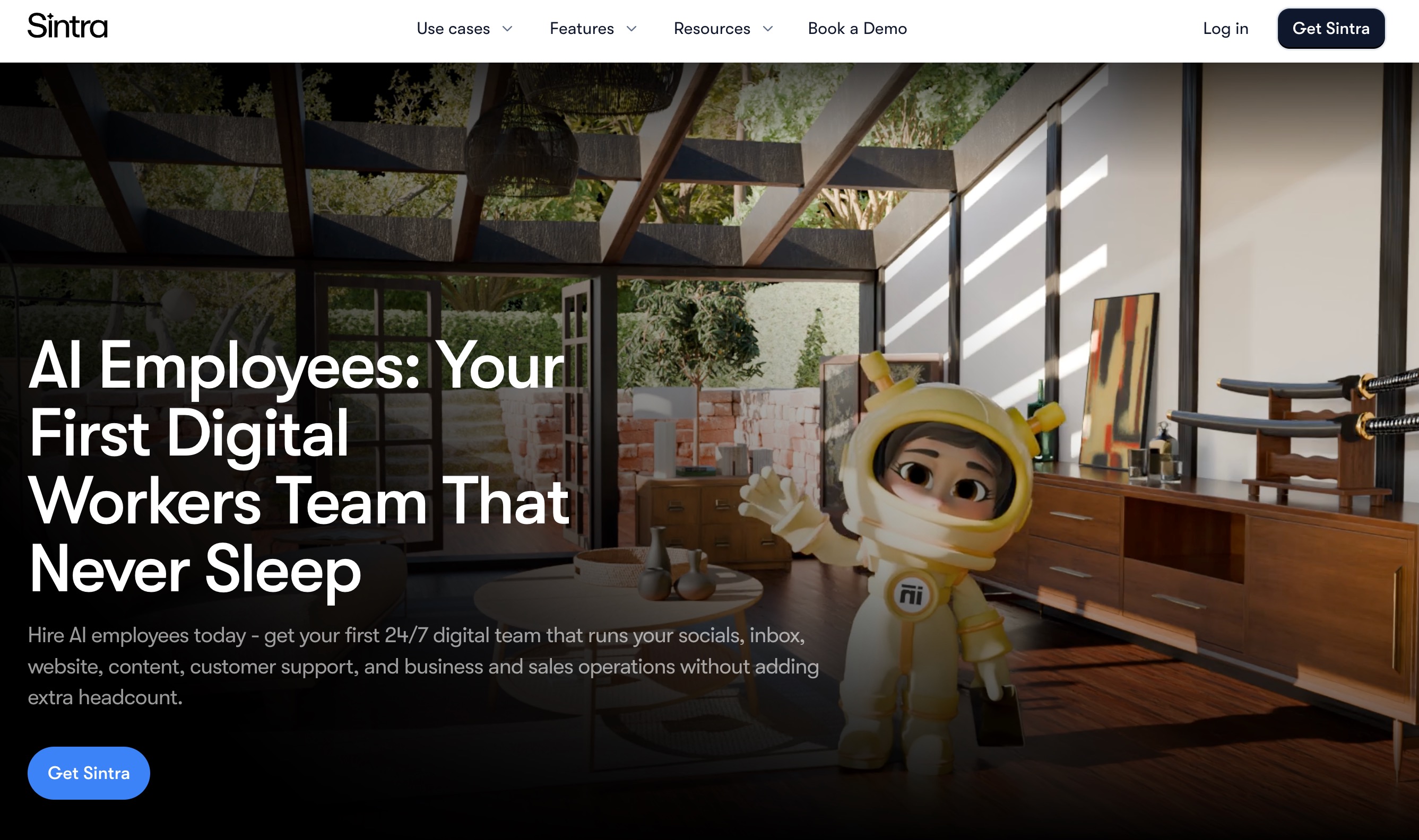 Sintra, pre-built AI automation bots for sales and marketing workflows