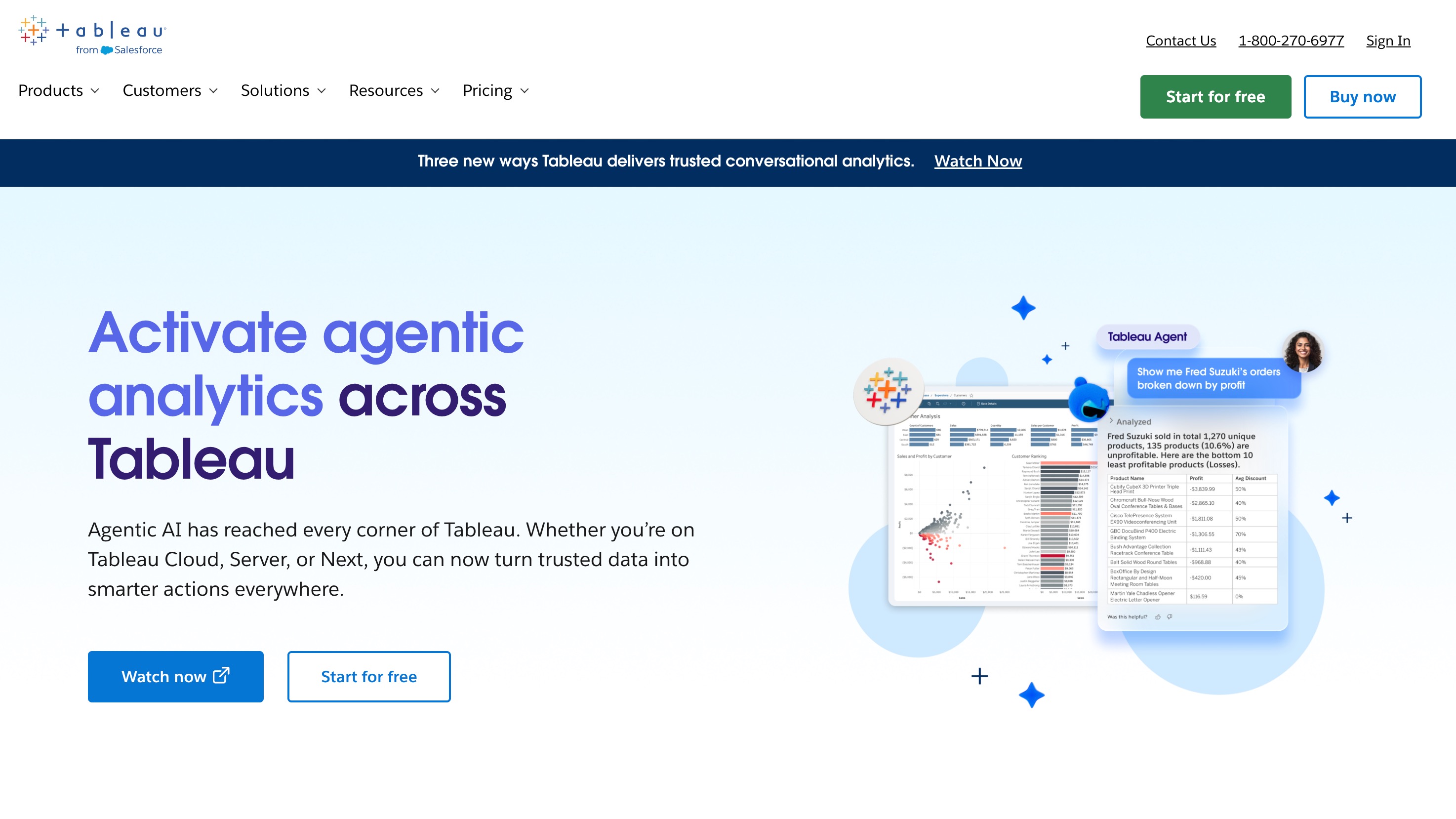 Tableau AI, enterprise generative AI for data visualization