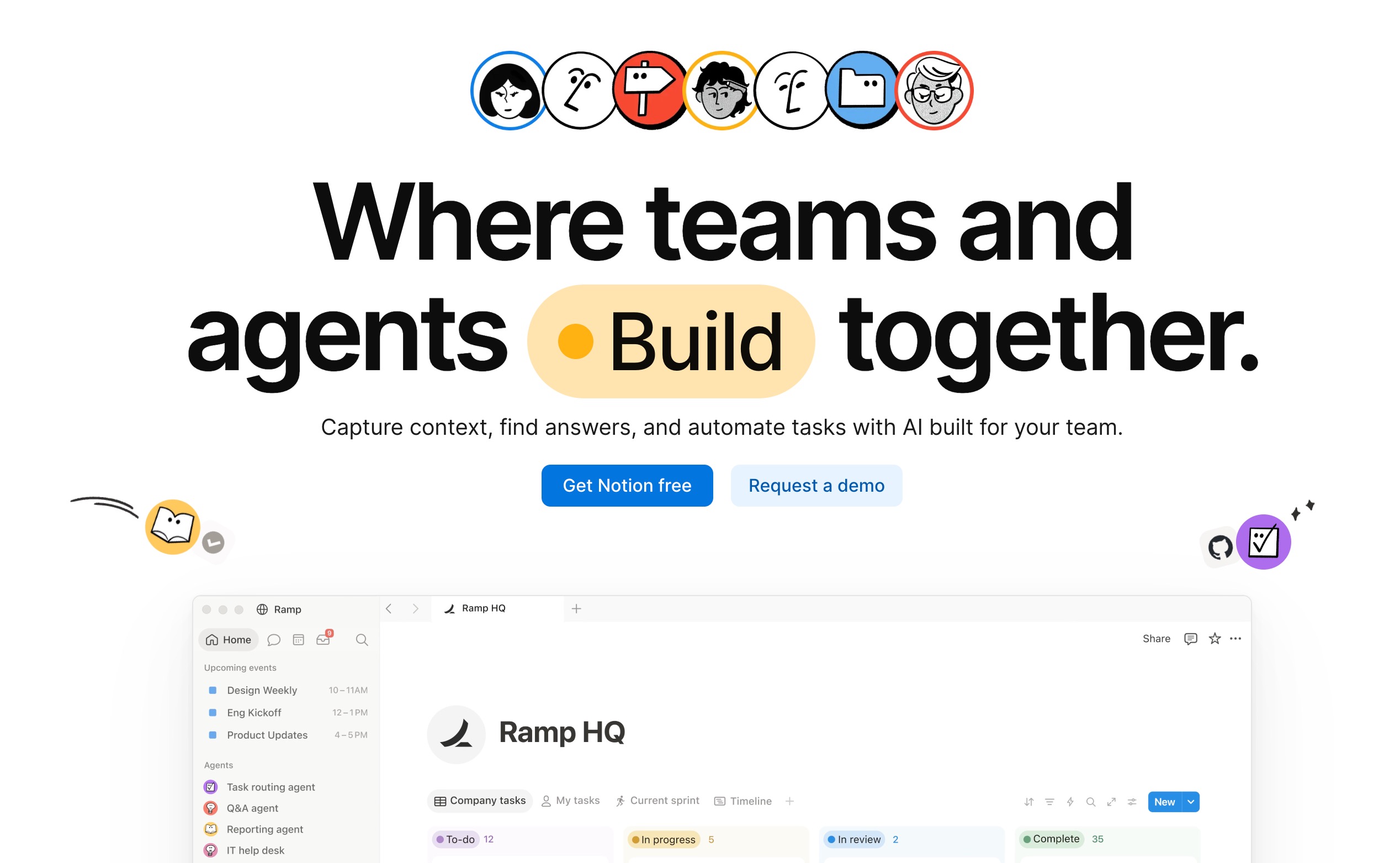 Notion AI, workspace summarization for text-based investor updates