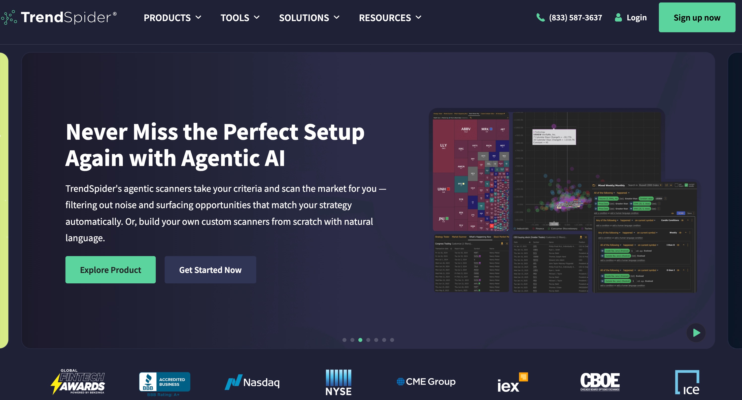 TrendSpider, automated chart analysis for technical market reporting
