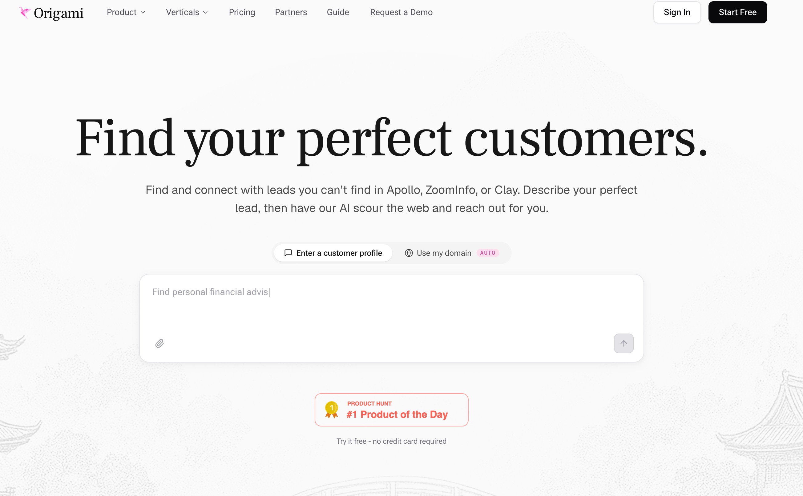 Origami AI, natural language audience research and prospecting for advertisers