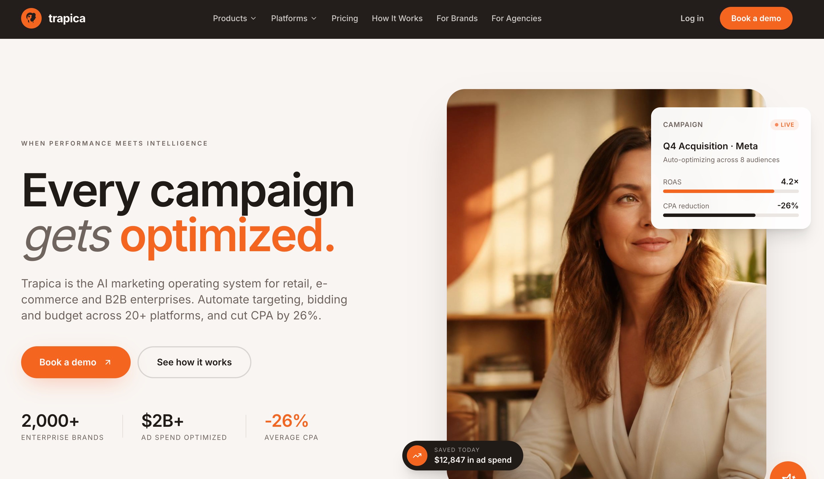 Trapica, autonomous media buying with real-time AI audience targeting