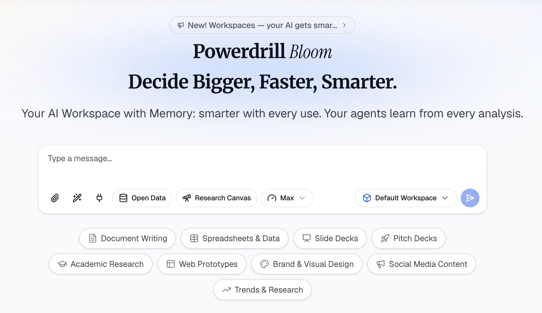 Uploading budget and actuals spreadsheets to build a budget vs. actual report in Powerdrill Bloom