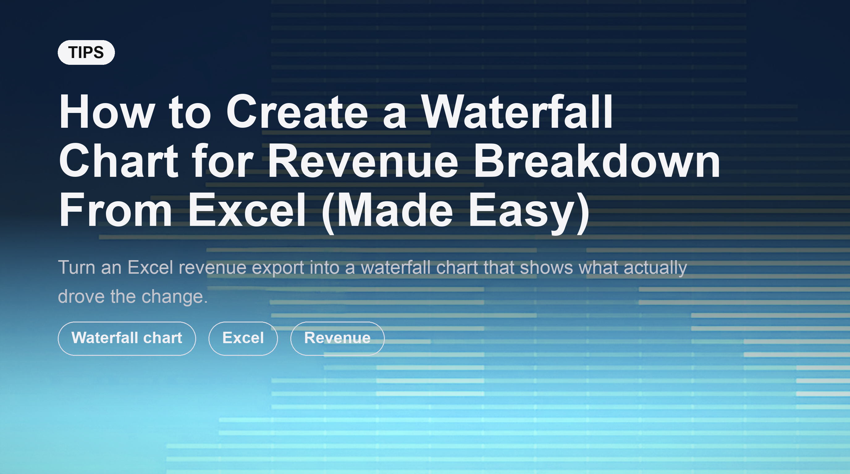 Cách tạo biểu đồ thác nước phân tích doanh thu từ Excel (Dễ dàng)