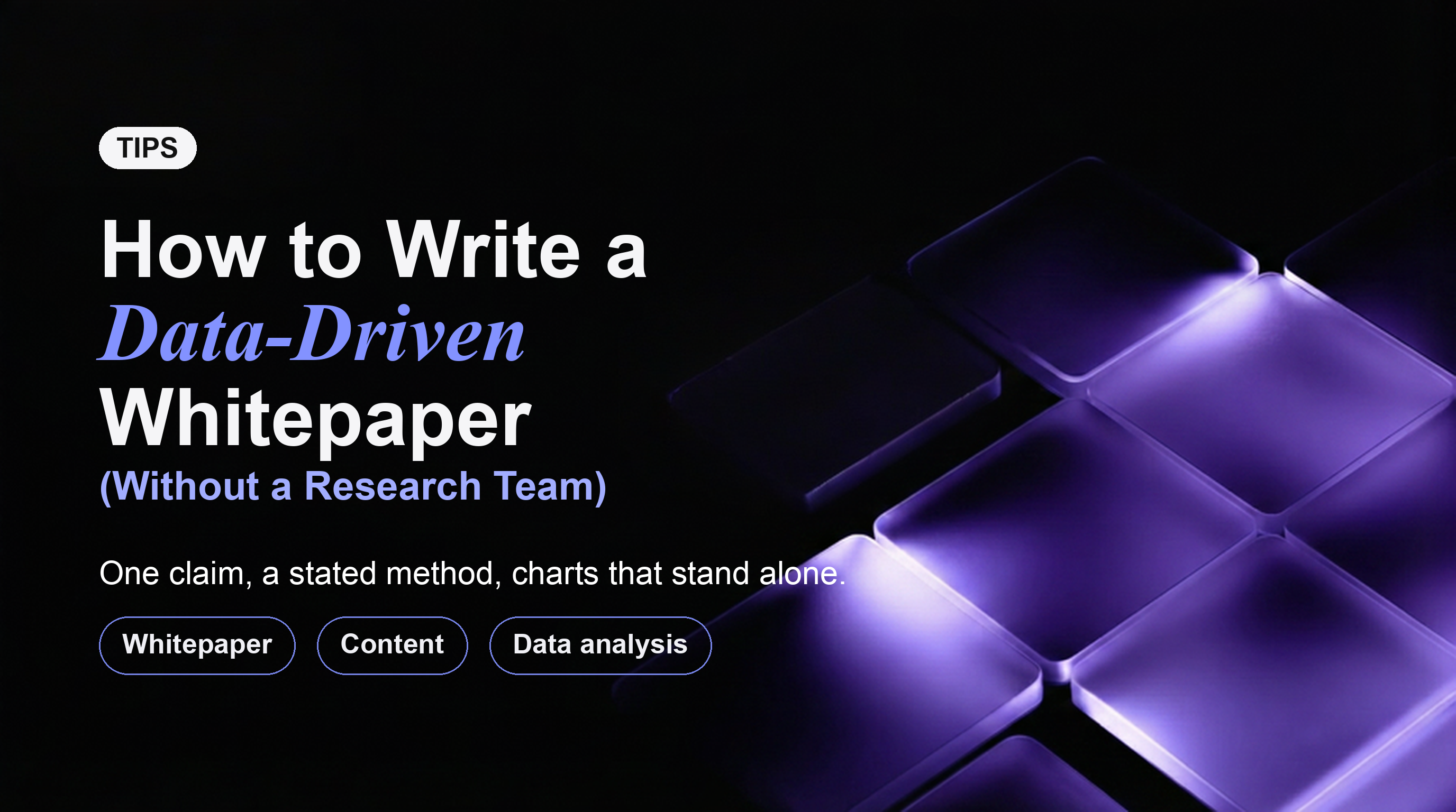 How to Write a Data-Driven Whitepaper (Without a Research Team)
