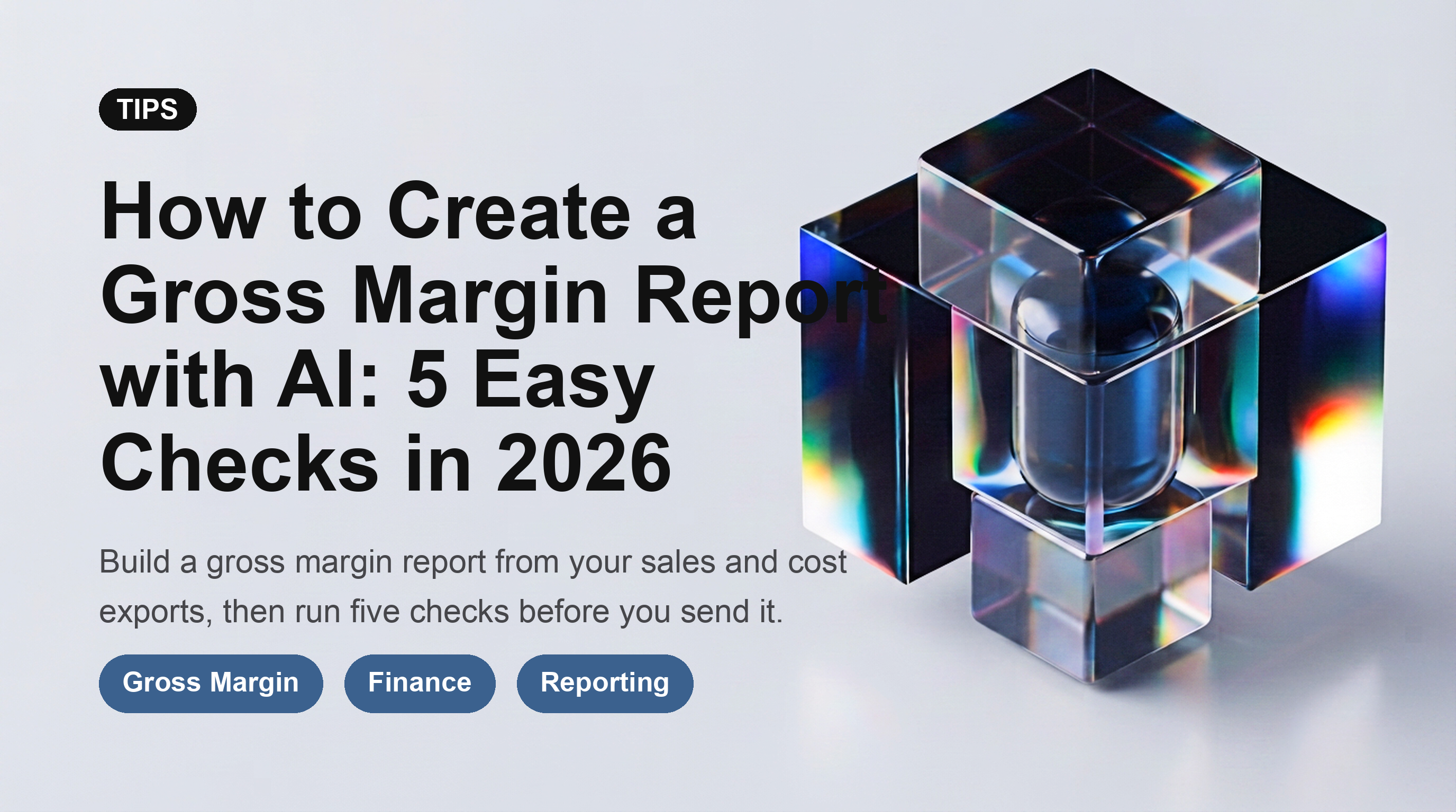 How to Create a Gross Margin Report with AI: 5 Easy Checks in 2026