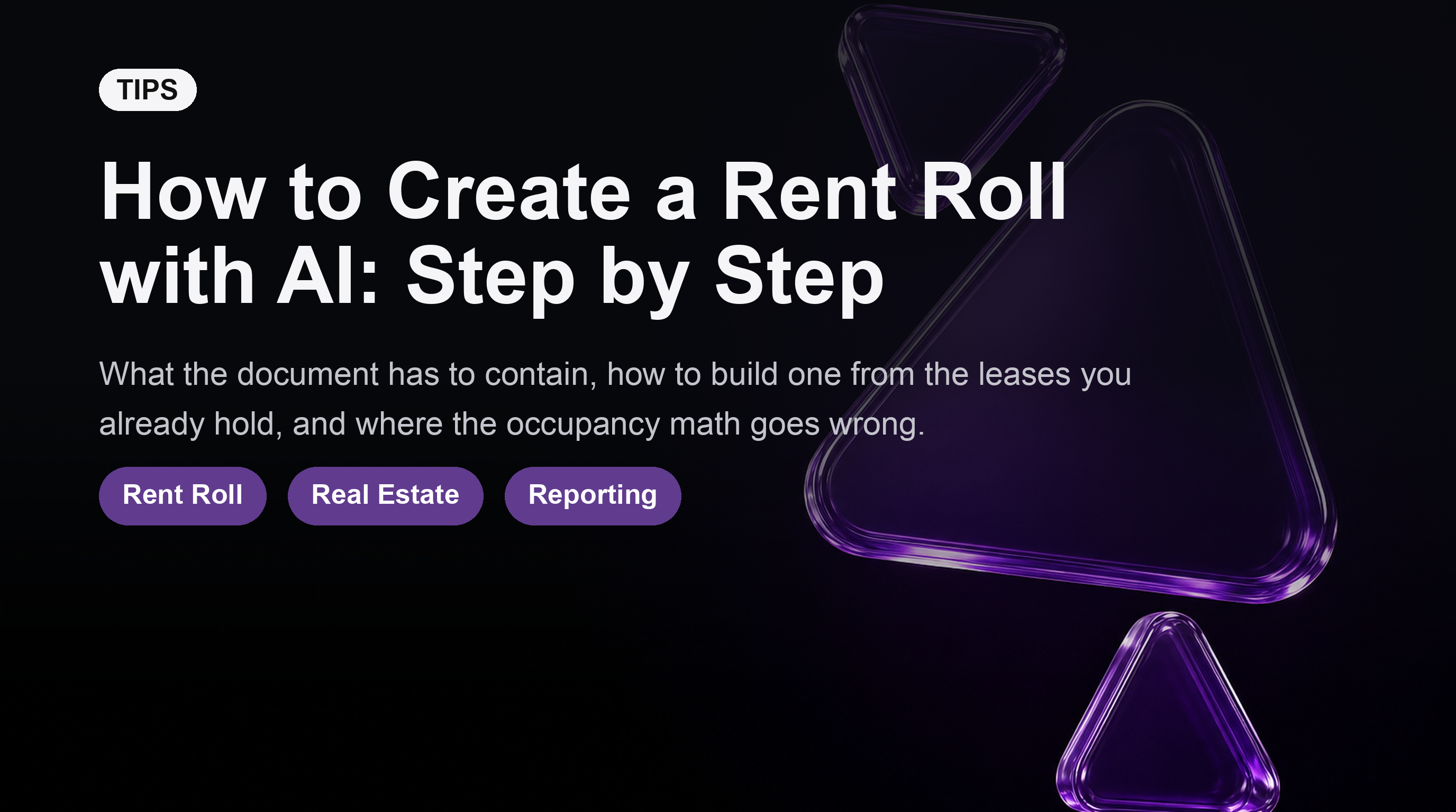 How to Create a Rent Roll with AI: Step by Step