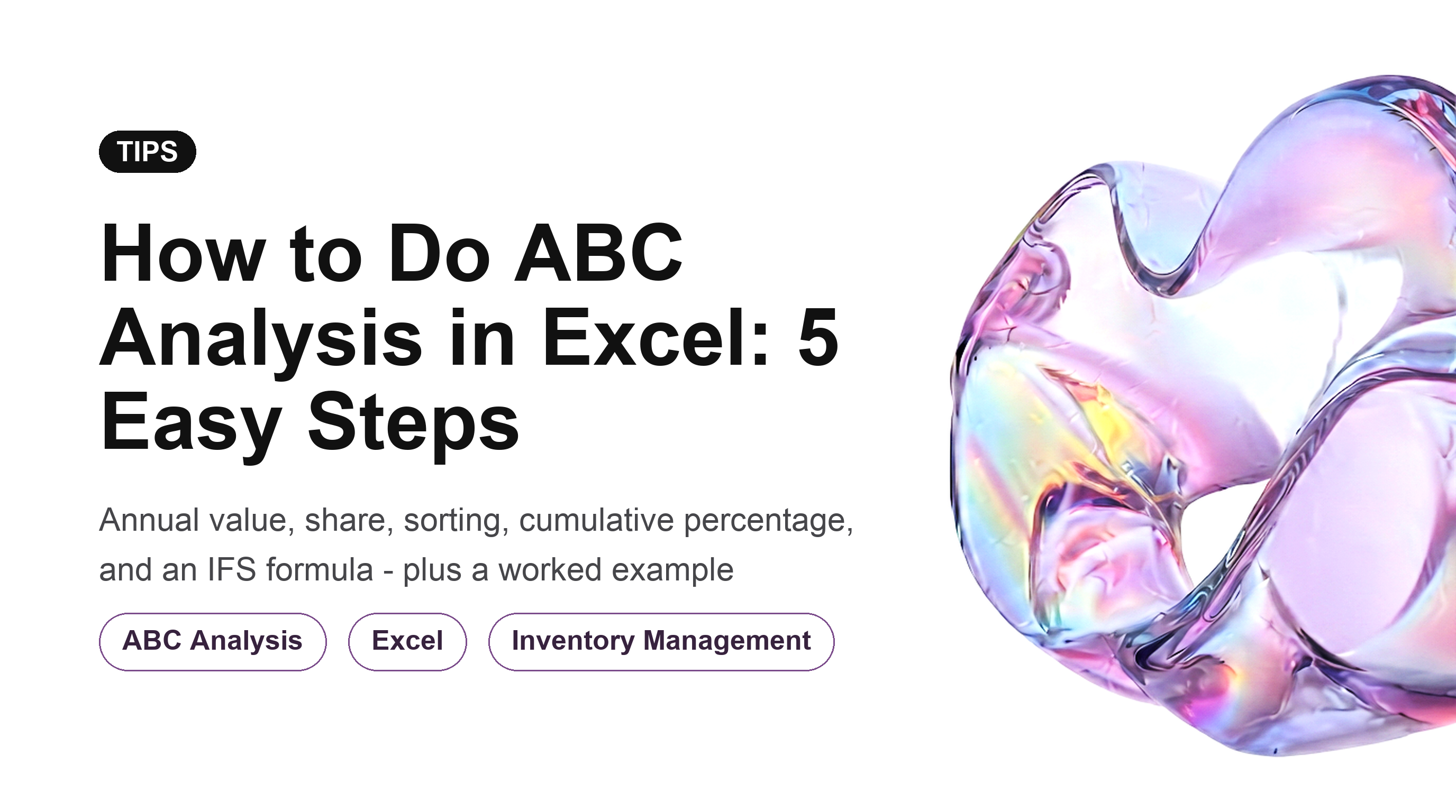 How to Do ABC Analysis in Excel: 5 Easy Steps