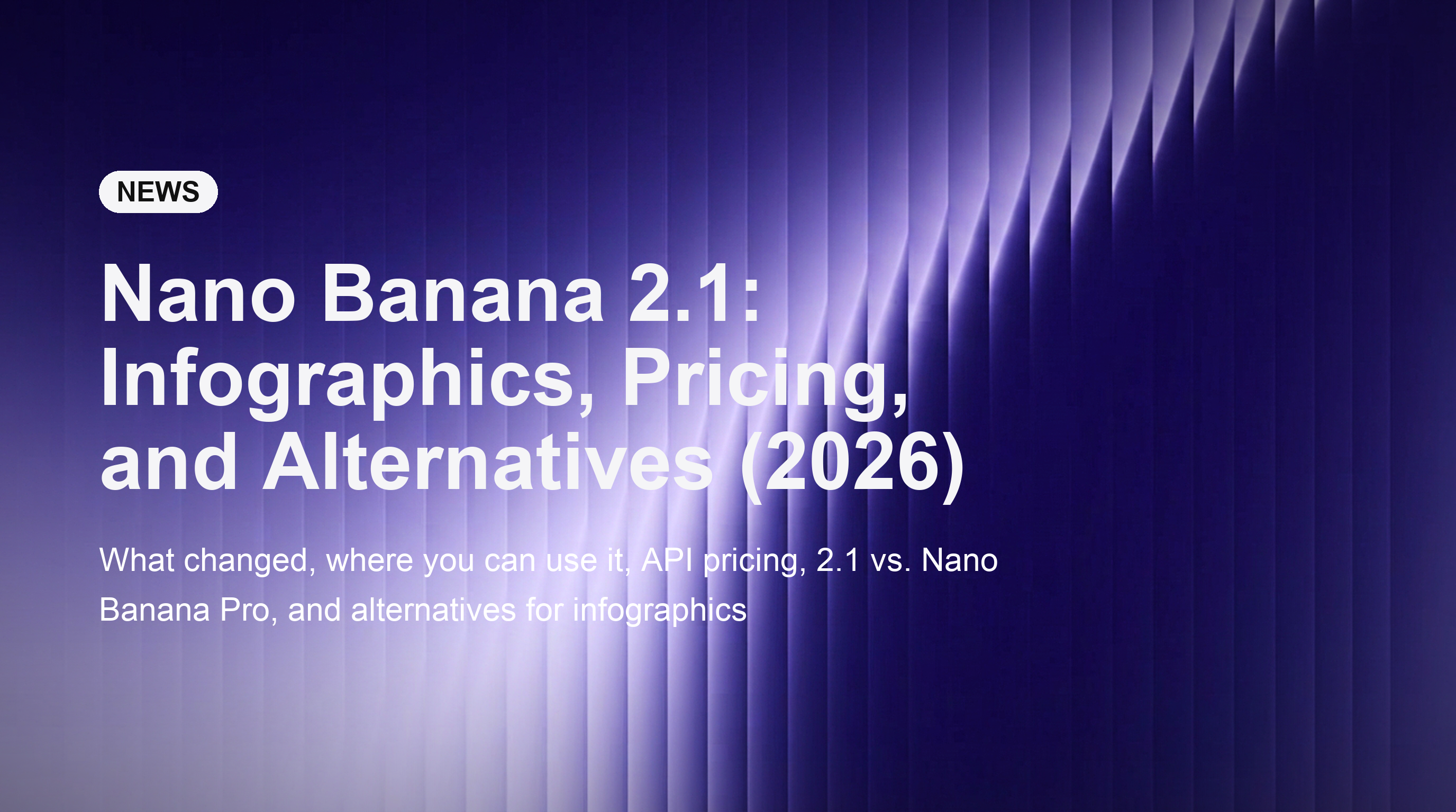 Nano Banana 2.1:信息图表、定价与替代方案 (2026)