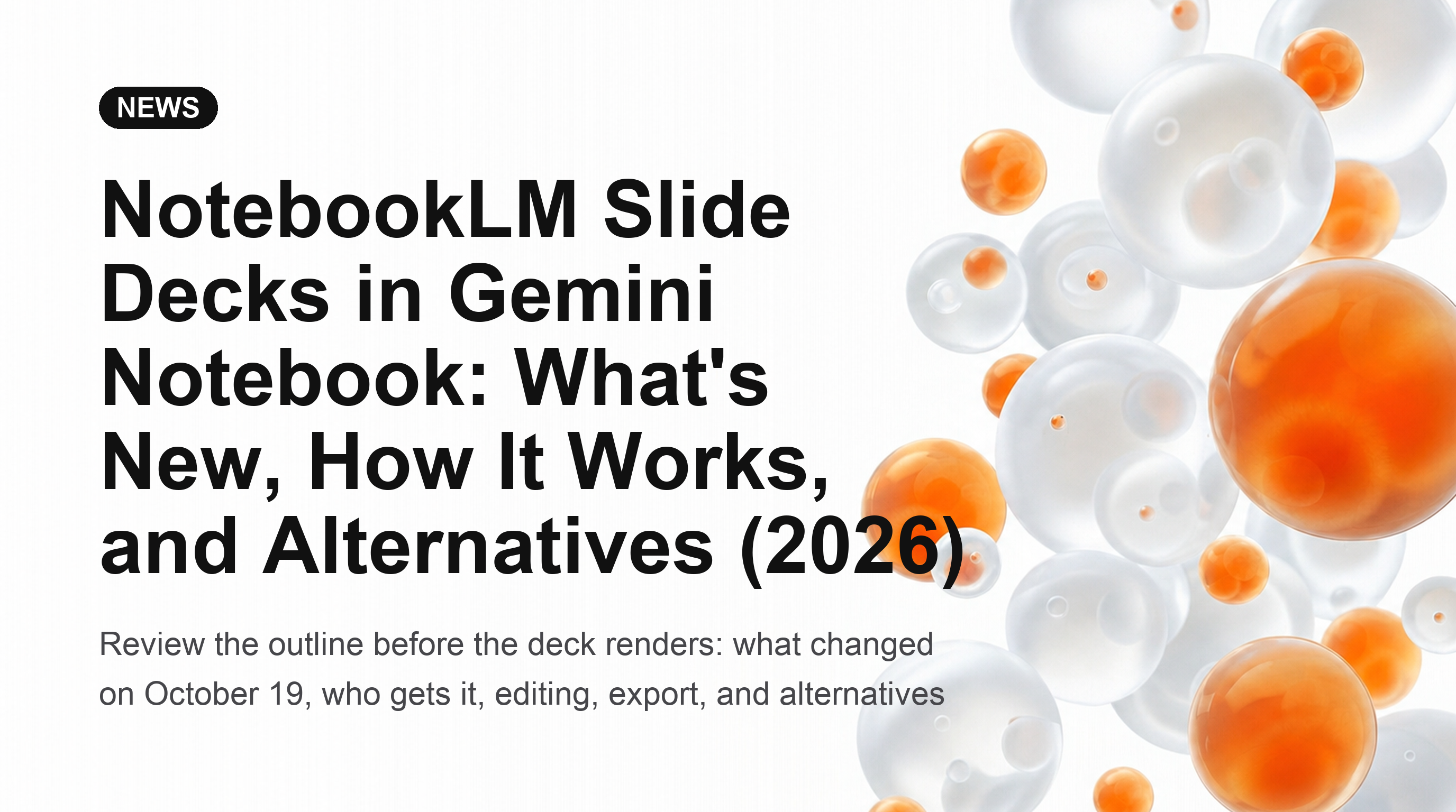 NotebookLM-presentaties in Gemini Notebook: Wat is er nieuw, hoe het werkt en alternatieven (2026)