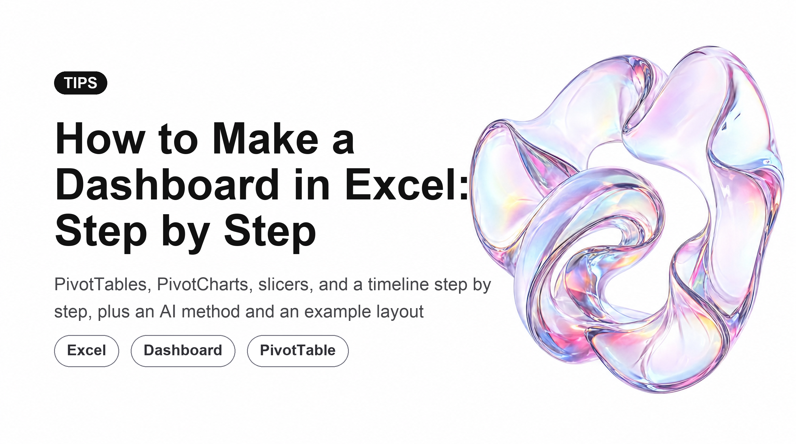 How to Make a Dashboard in Excel: Step by Step